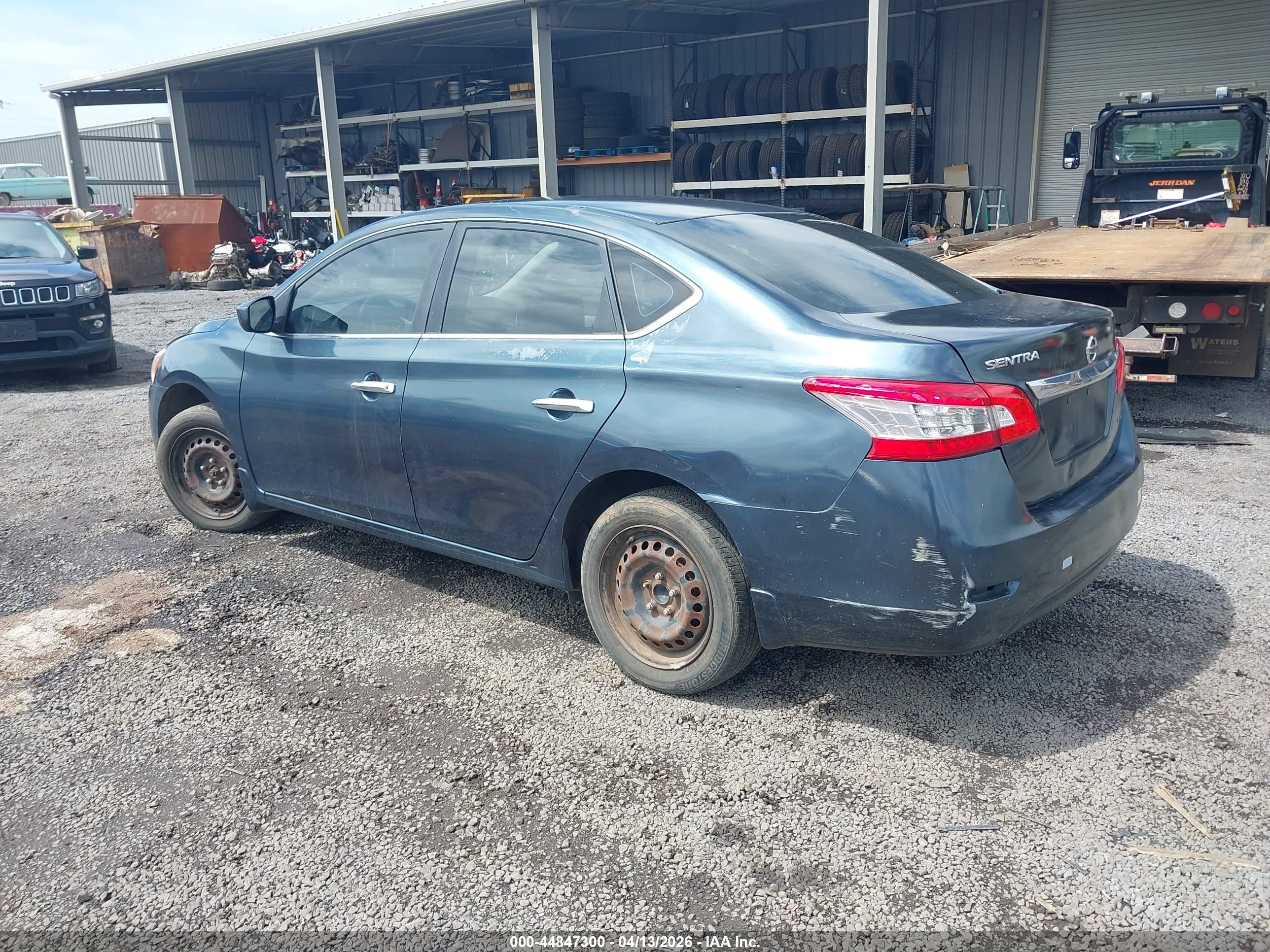 2014 Nissan Sentra S Blue vin: 3N1AB7AP6EY302752