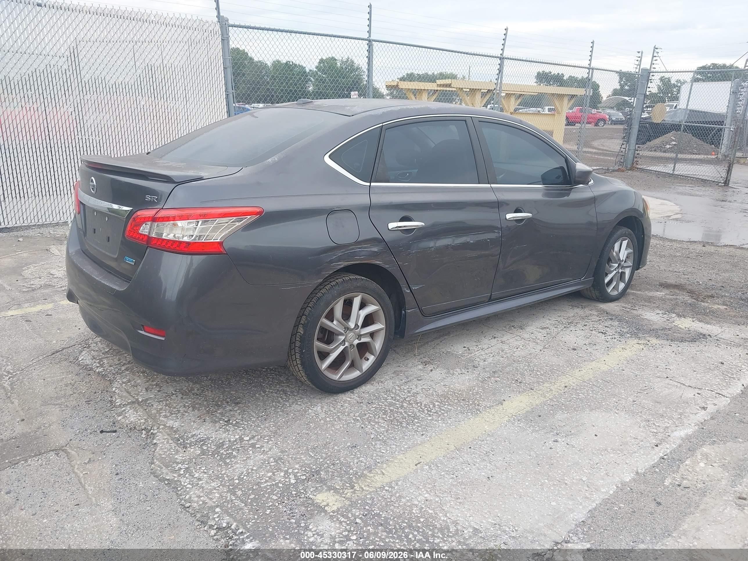 2014 Nissan Sentra Sr Gray vin: 3N1AB7AP6EY308390