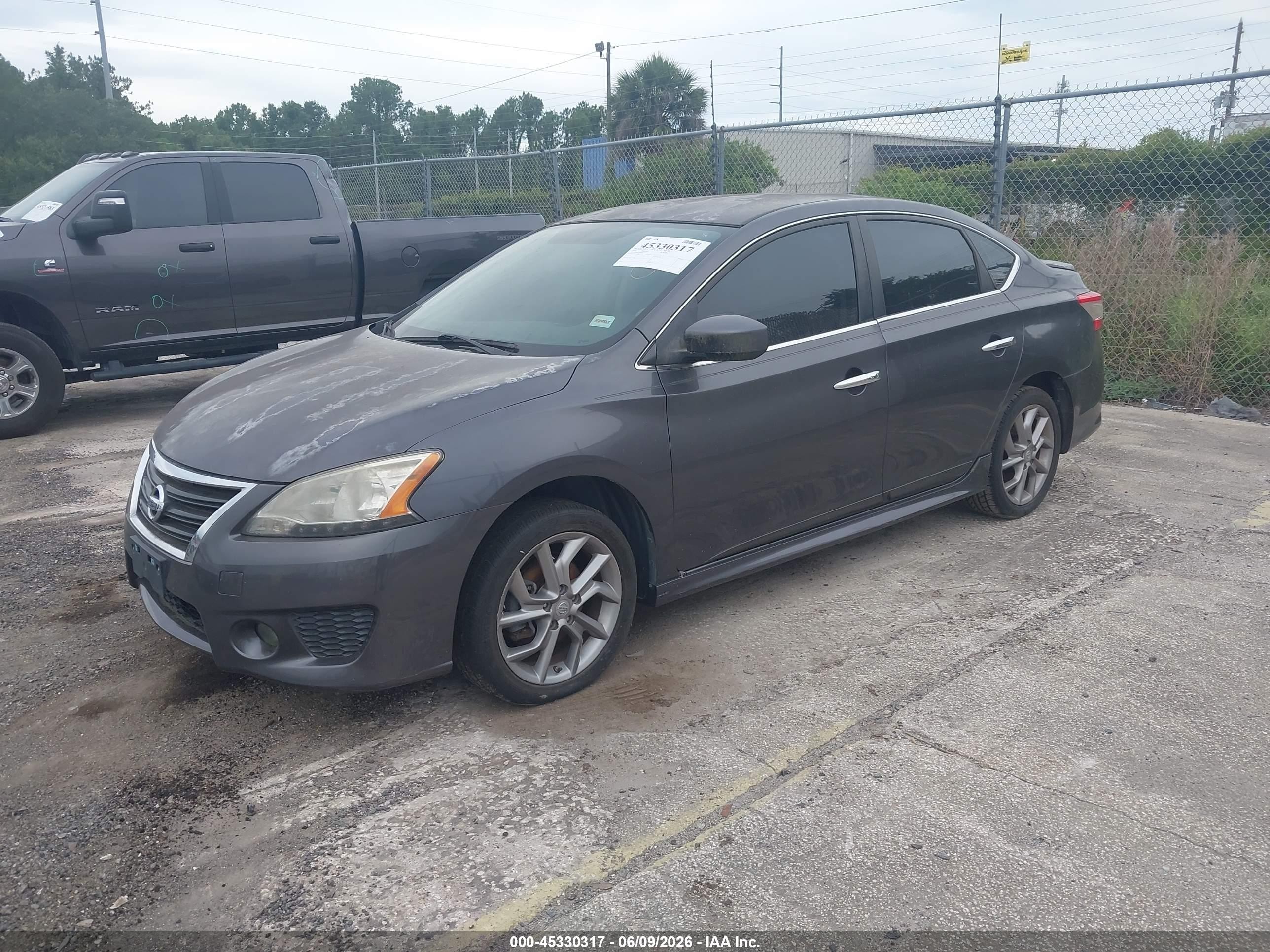 2014 Nissan Sentra Sr Gray vin: 3N1AB7AP6EY308390