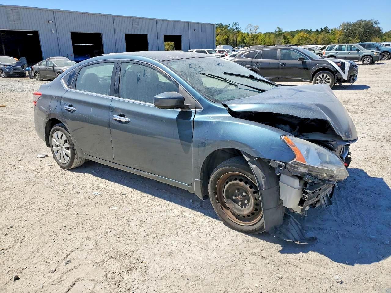 2014 Nissan Sentra Sv Gray vin: 3N1AB7AP6EY310866