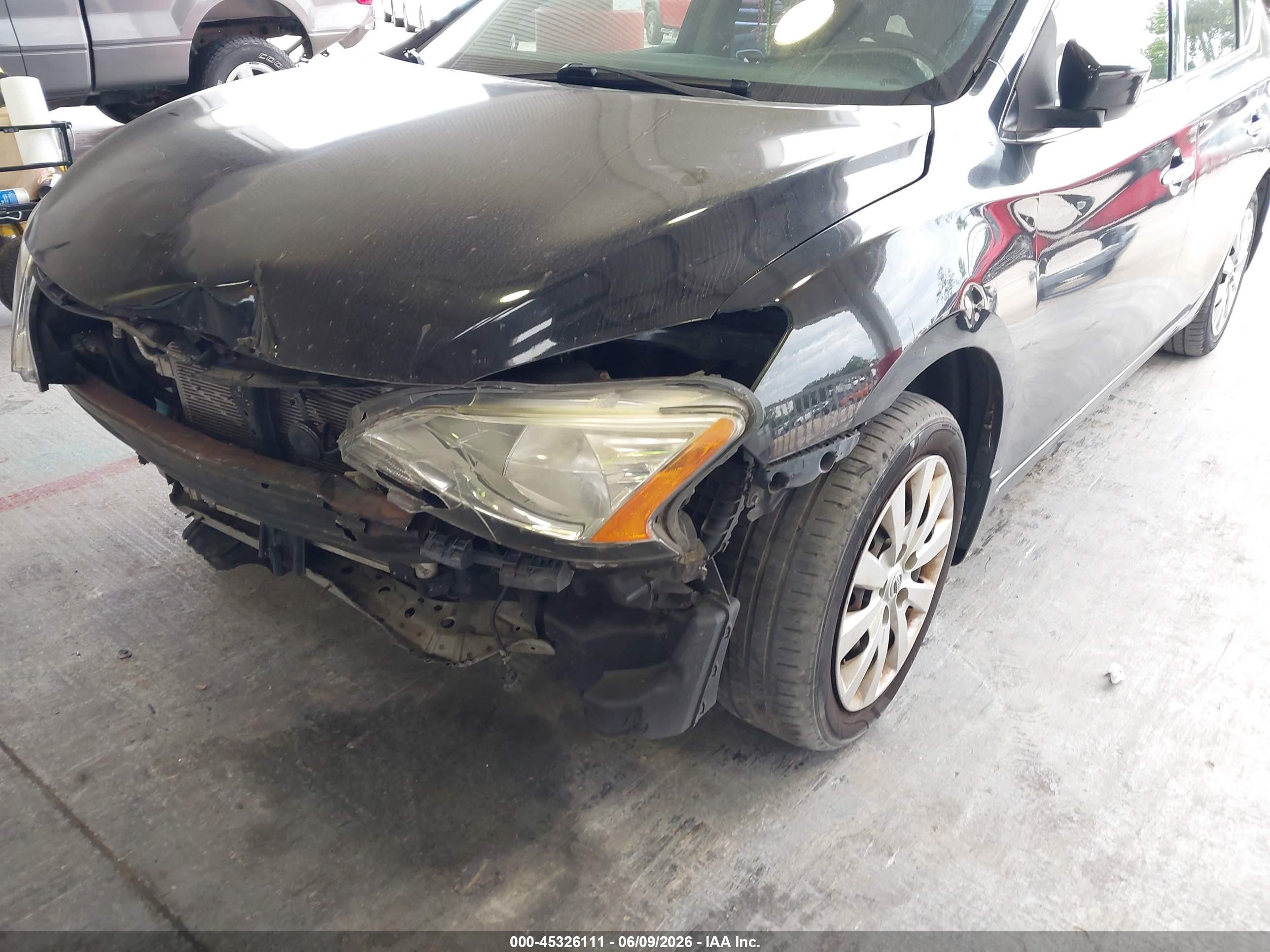 2014 Nissan Sentra Sv Black vin: 3N1AB7AP6EY315369