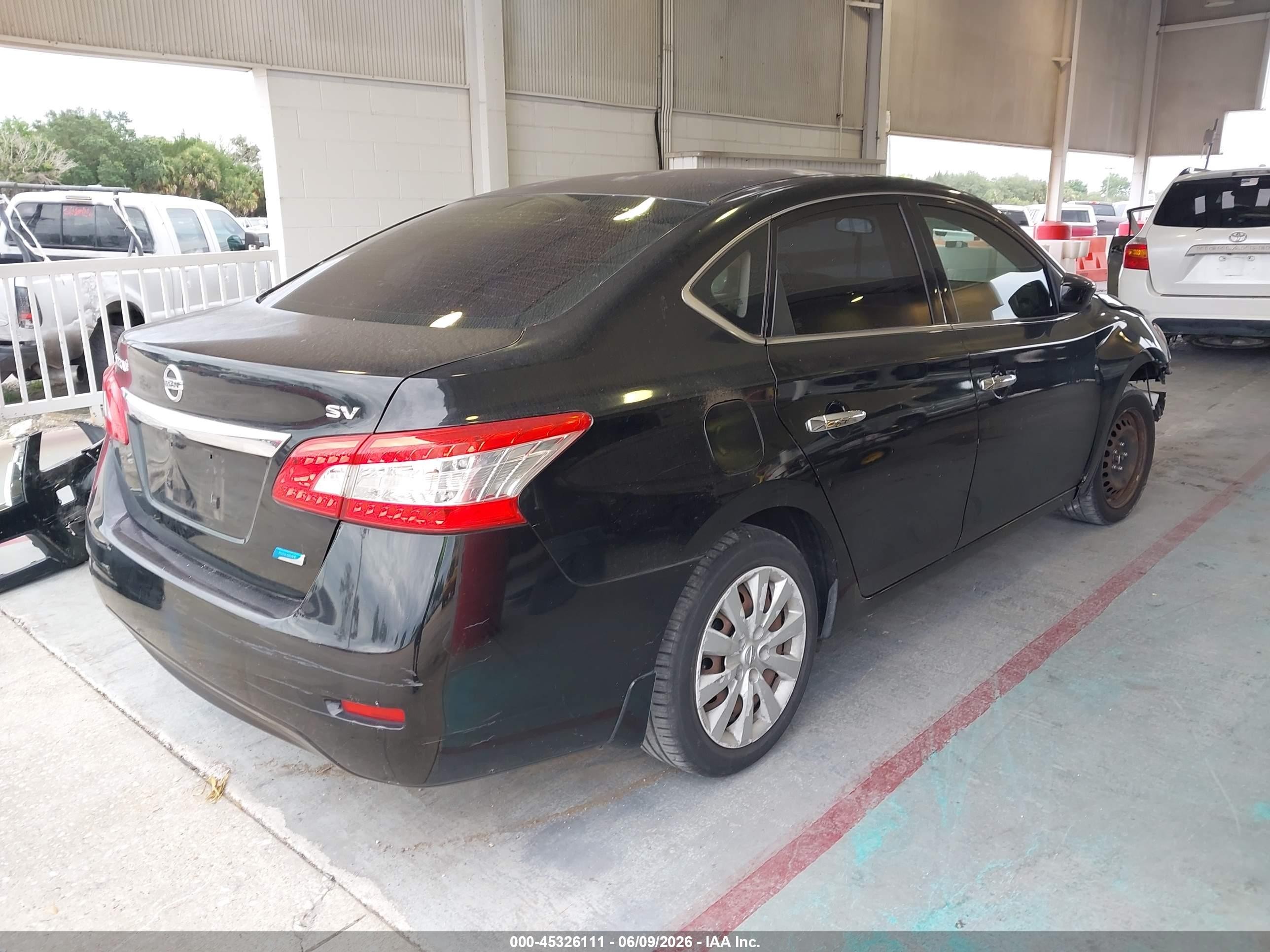 2014 Nissan Sentra Sv Black vin: 3N1AB7AP6EY315369