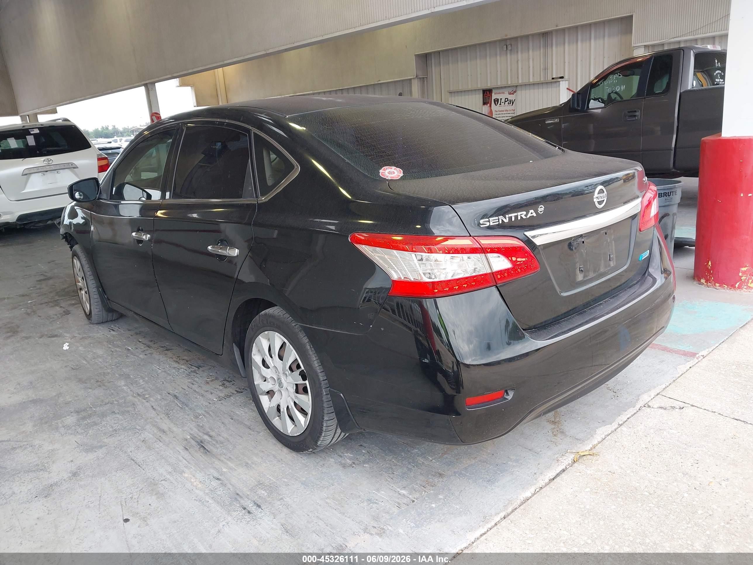 2014 Nissan Sentra Sv Black vin: 3N1AB7AP6EY315369