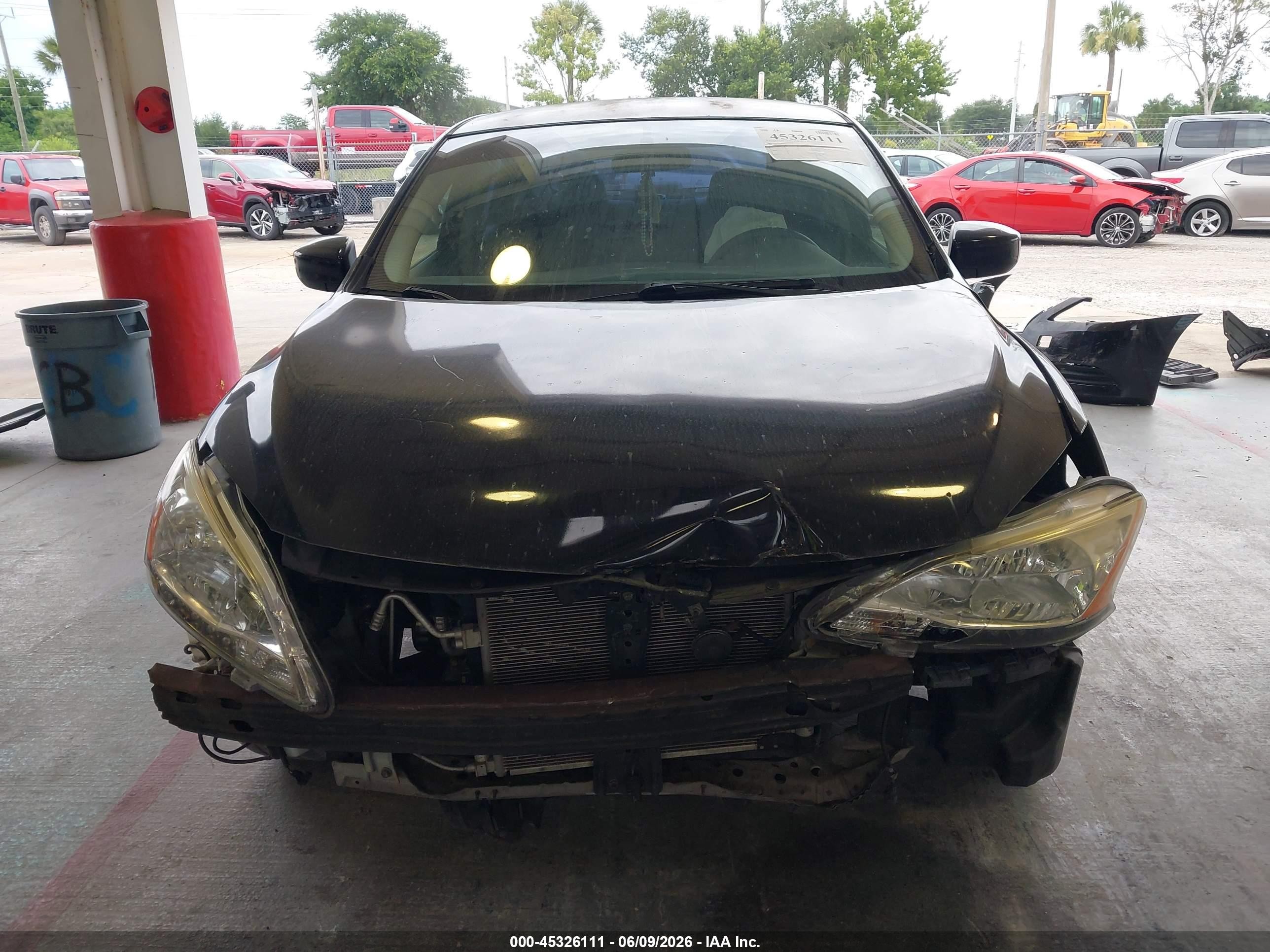 2014 Nissan Sentra Sv Black vin: 3N1AB7AP6EY315369