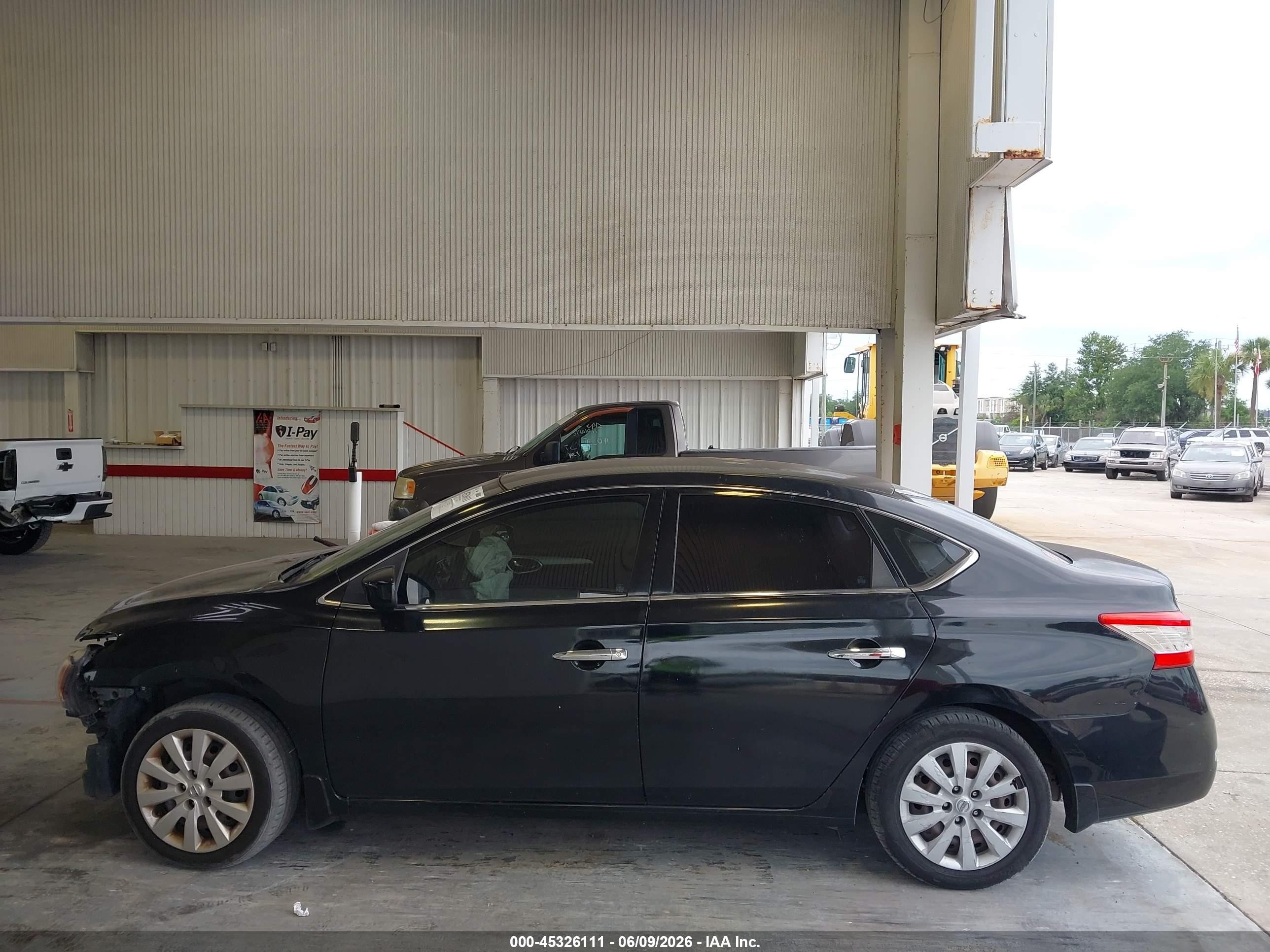 2014 Nissan Sentra Sv Black vin: 3N1AB7AP6EY315369