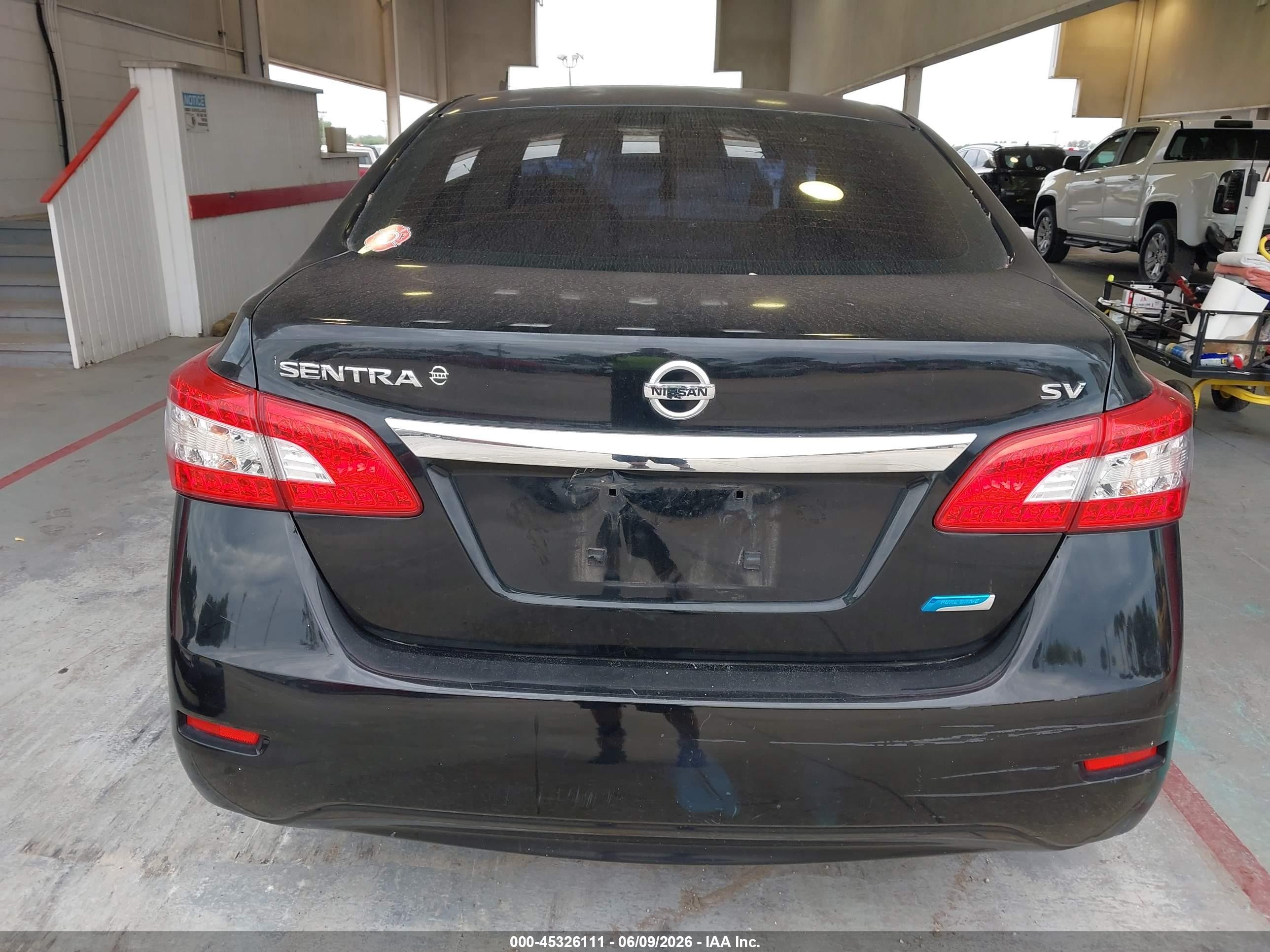 2014 Nissan Sentra Sv Black vin: 3N1AB7AP6EY315369
