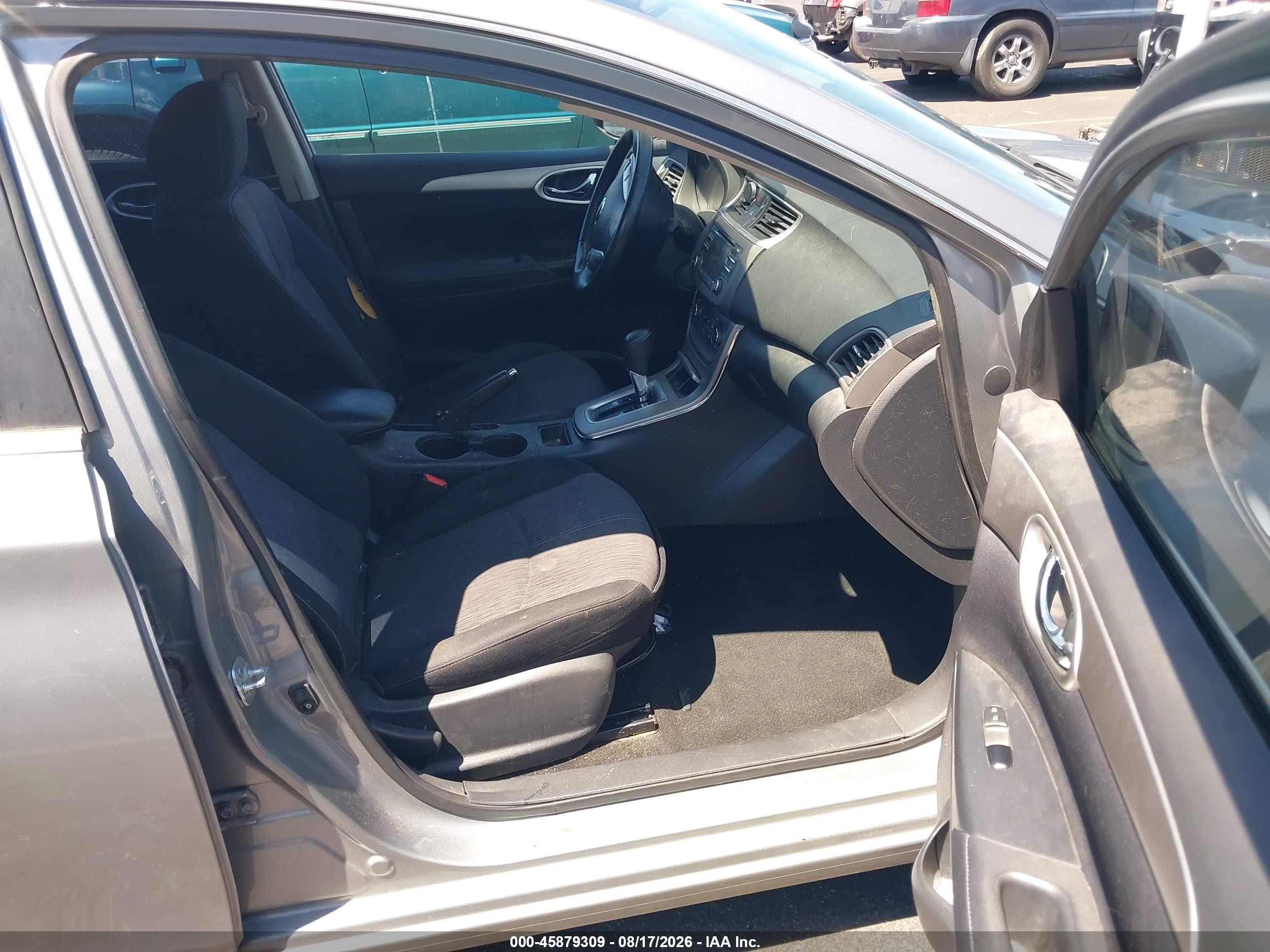 2014 Nissan Sentra Sv Gray vin: 3N1AB7AP6EY316036