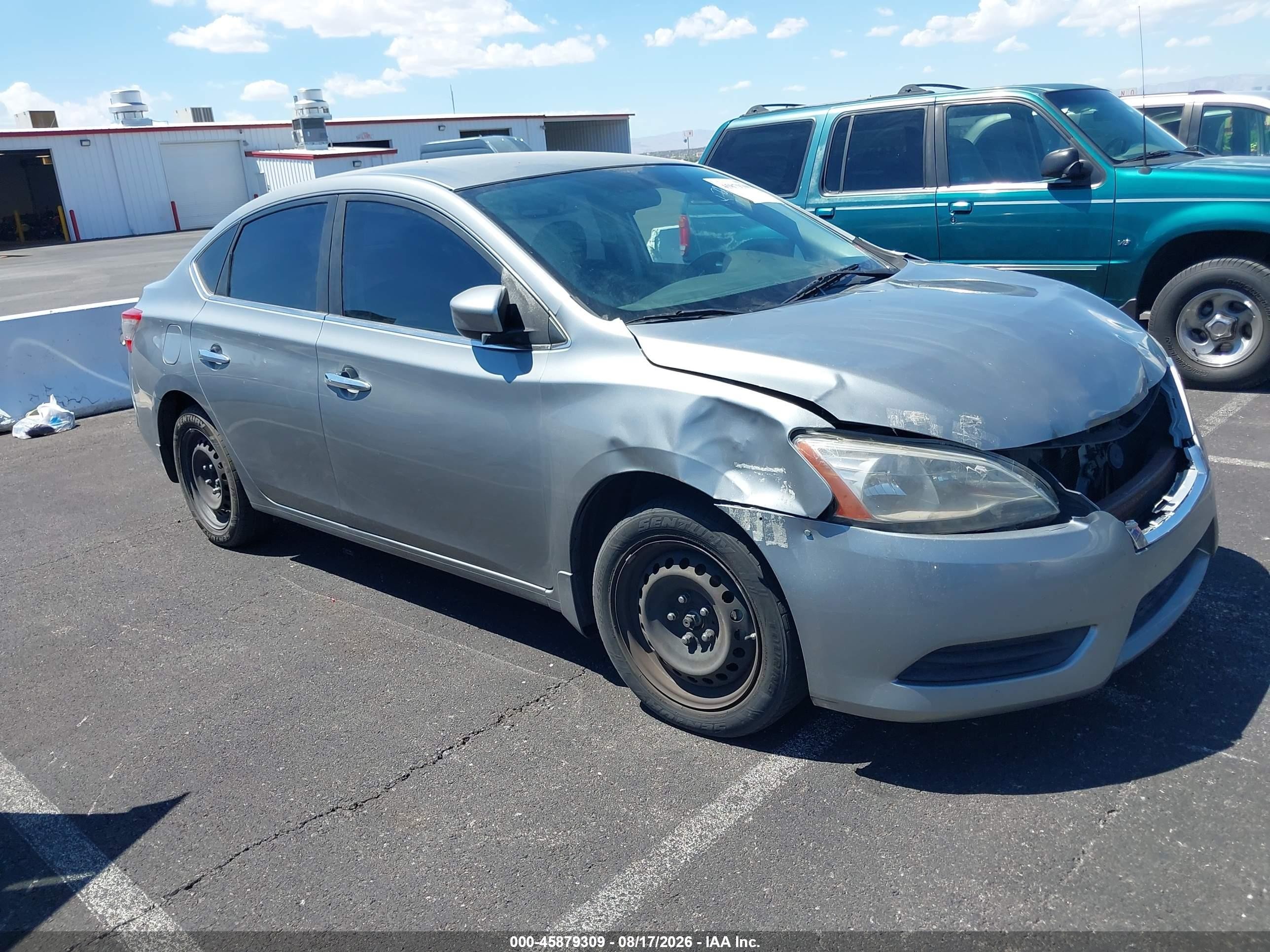 2014 Nissan Sentra Sv Gray vin: 3N1AB7AP6EY316036