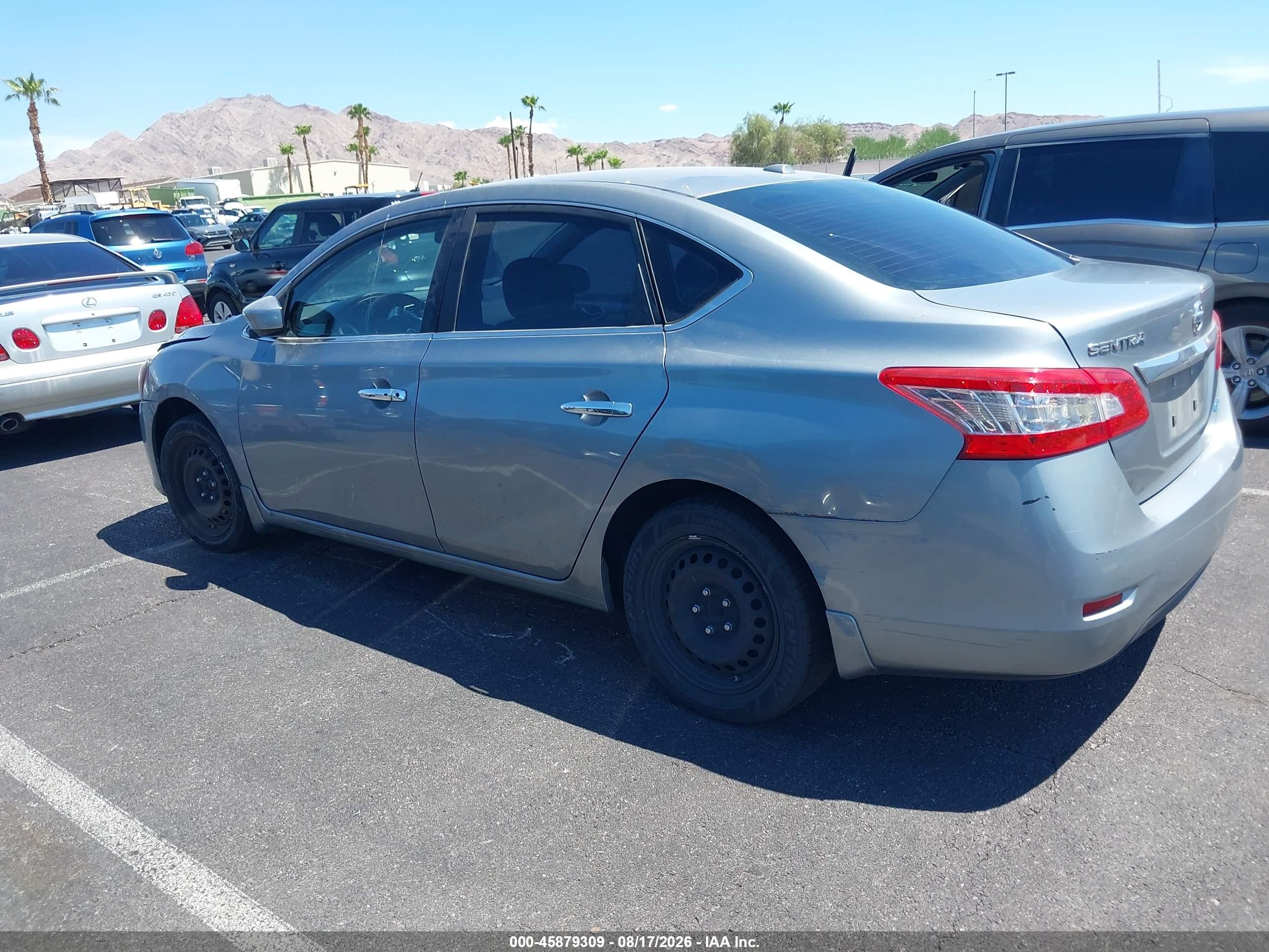2014 Nissan Sentra Sv Gray vin: 3N1AB7AP6EY316036