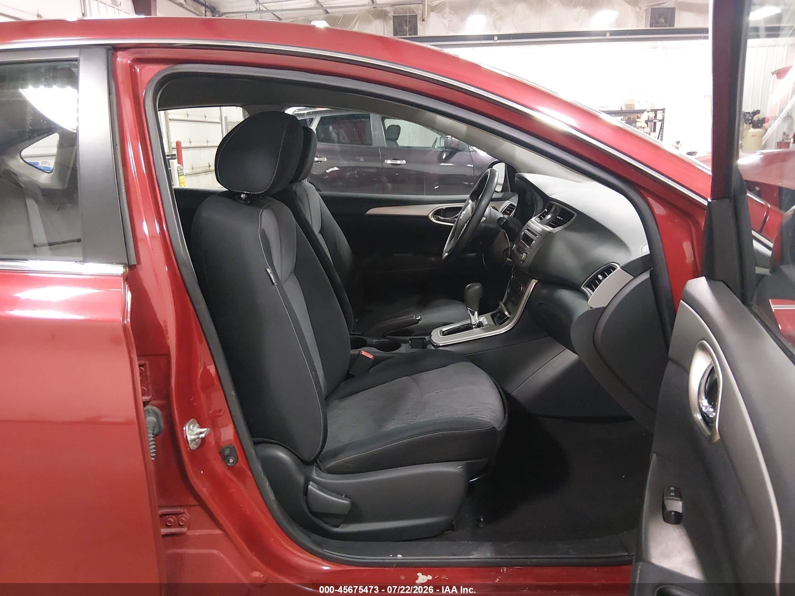 2014 Nissan Sentra Sv Red vin: 3N1AB7AP6EY322077