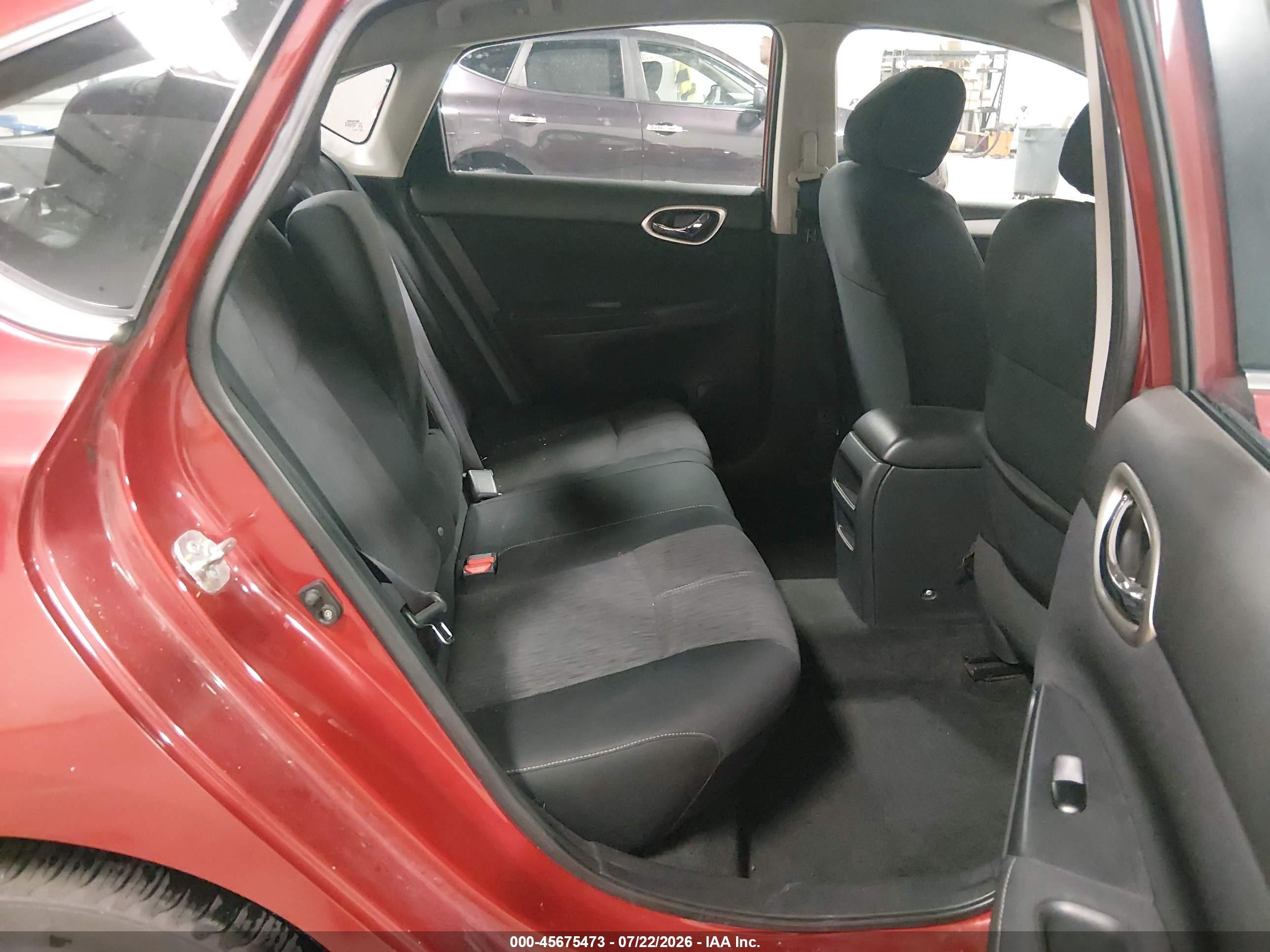 2014 Nissan Sentra Sv Red vin: 3N1AB7AP6EY322077