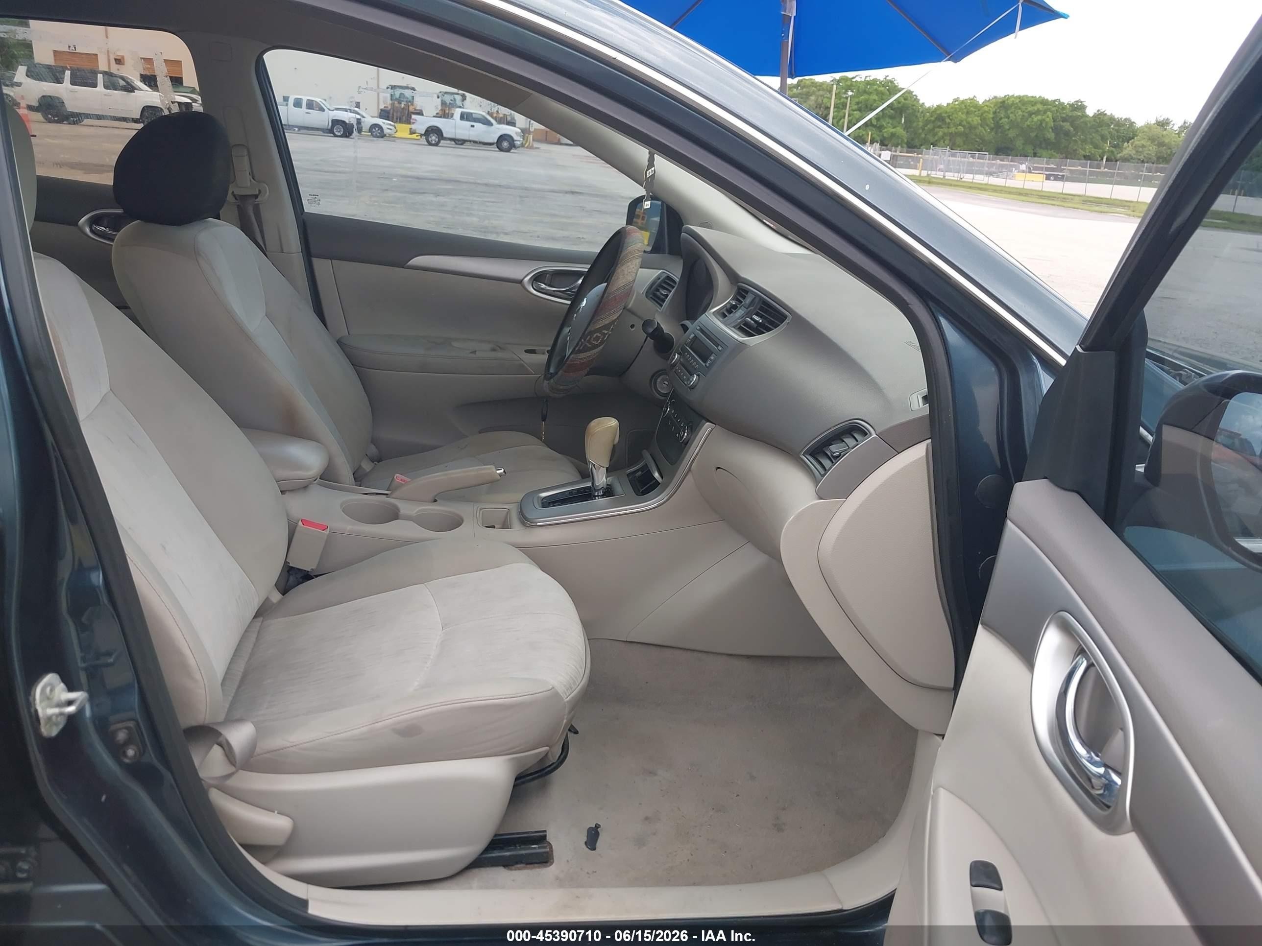 2014 Nissan Sentra Sv Green vin: 3N1AB7AP6EY324265