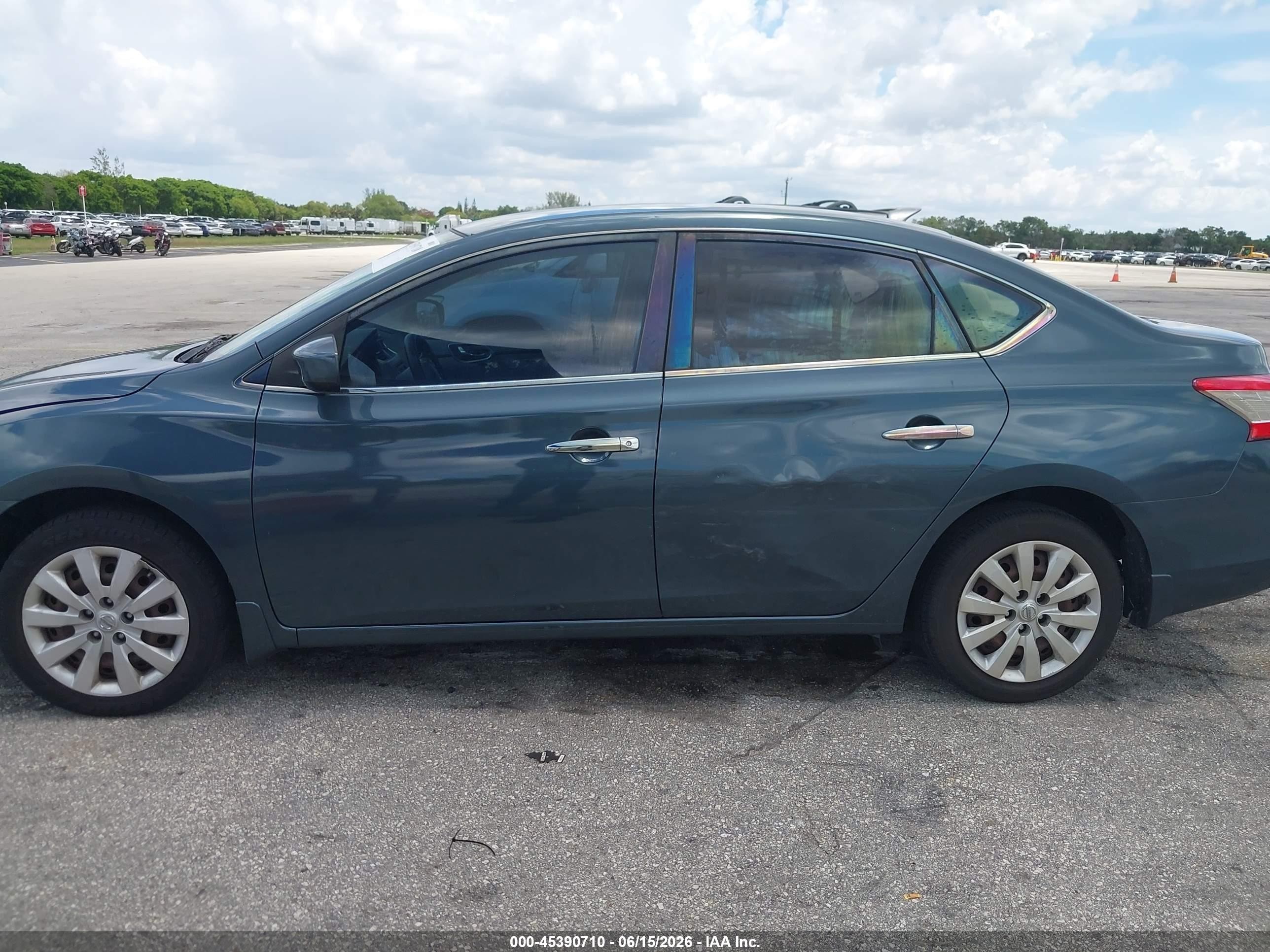 2014 Nissan Sentra Sv Green vin: 3N1AB7AP6EY324265