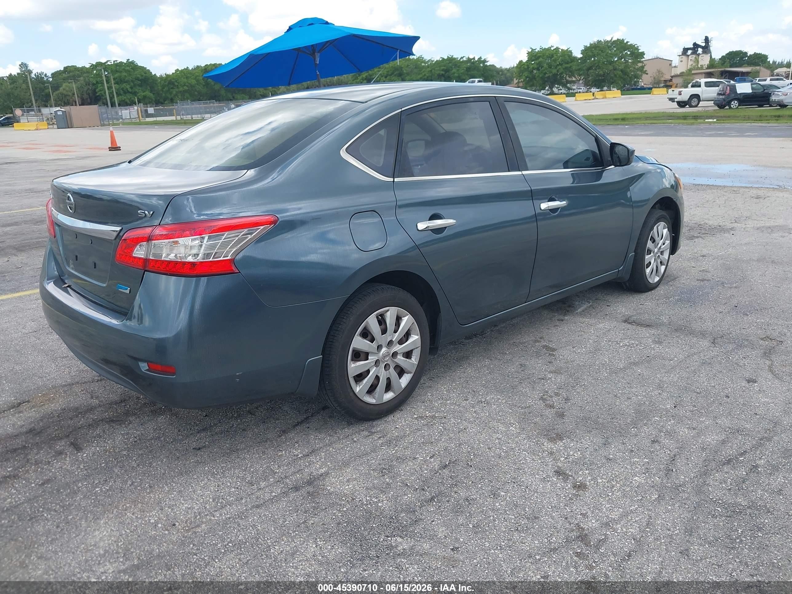 2014 Nissan Sentra Sv Green vin: 3N1AB7AP6EY324265