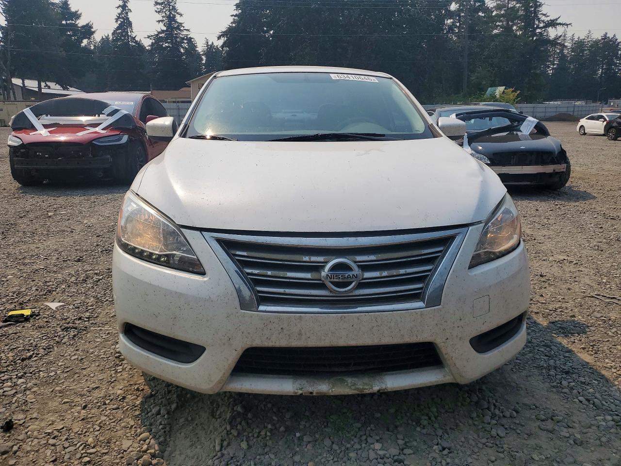 2014 Nissan Sentra Sv White vin: 3N1AB7AP6EY326937