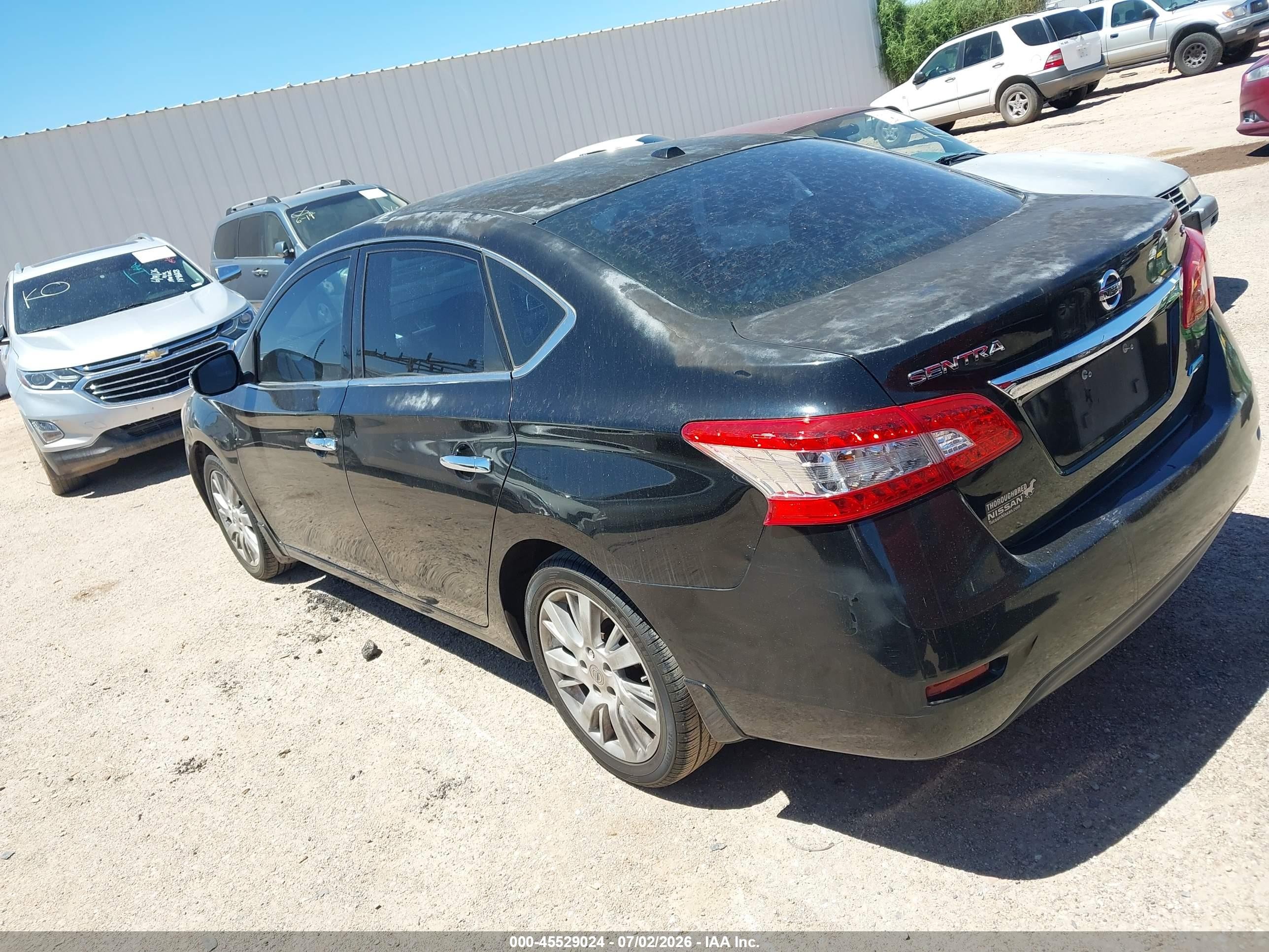 2014 Nissan Sentra Sl Black vin: 3N1AB7AP6EY327067