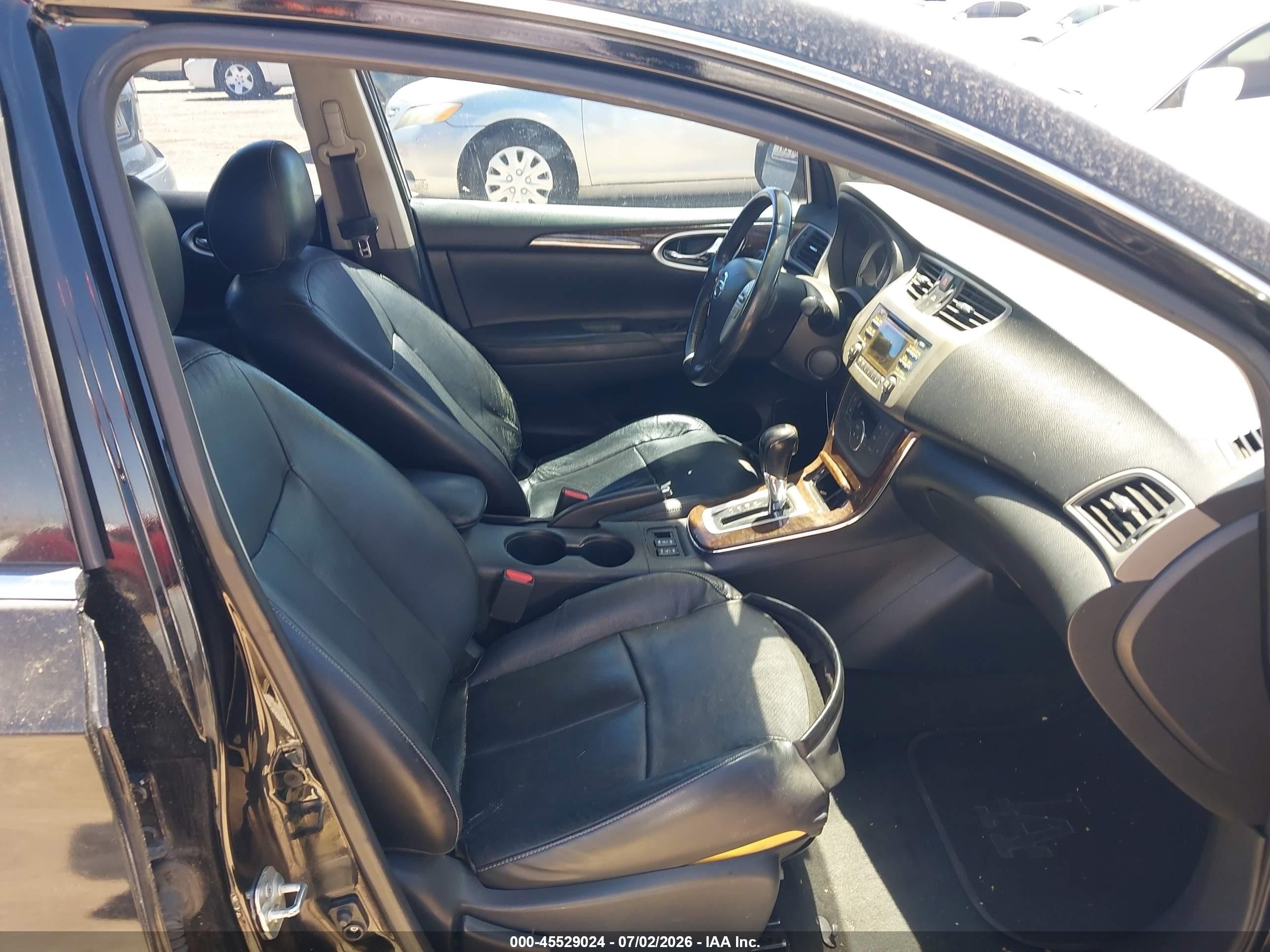 2014 Nissan Sentra Sl Black vin: 3N1AB7AP6EY327067