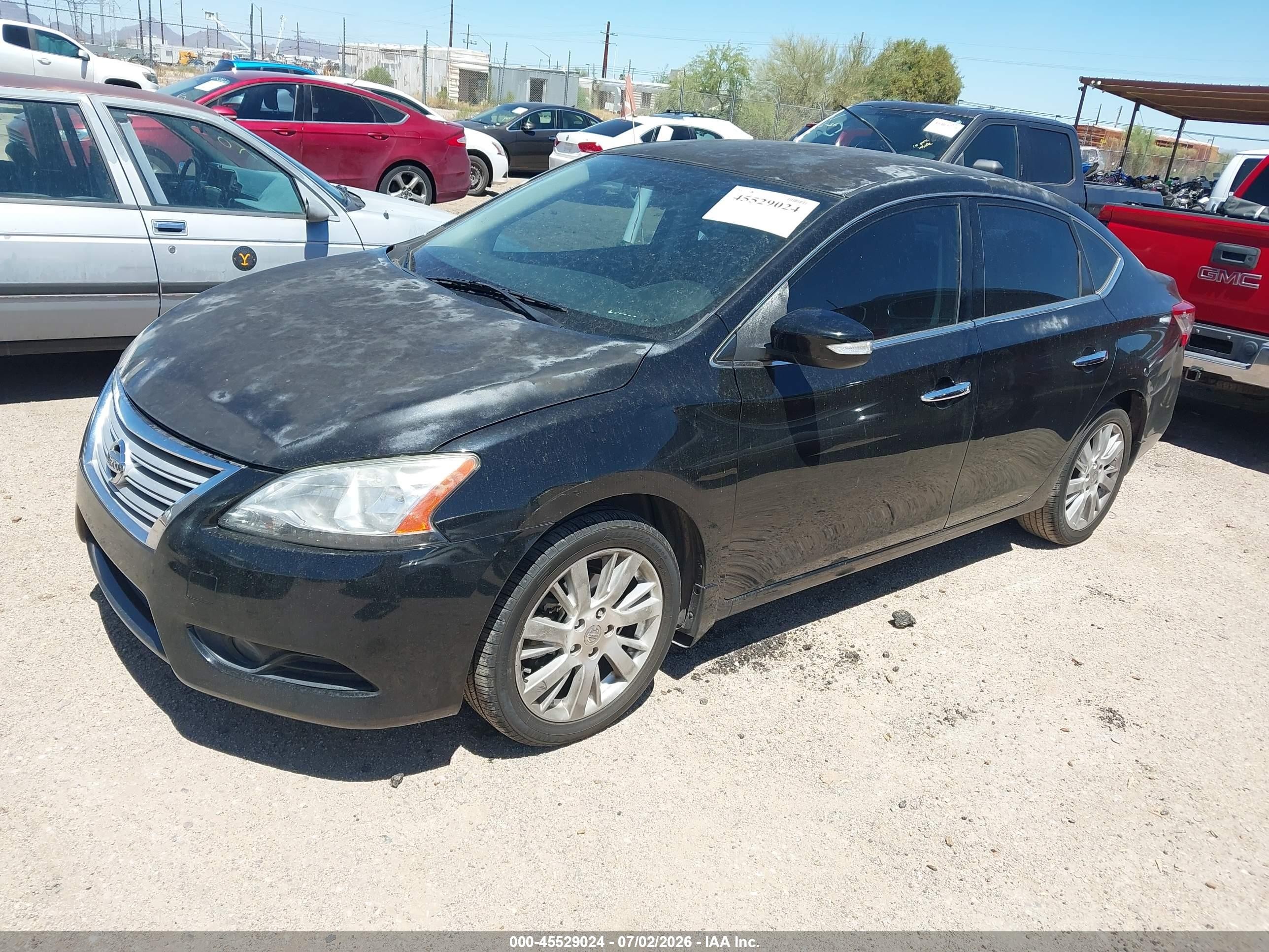 2014 Nissan Sentra Sl Black vin: 3N1AB7AP6EY327067