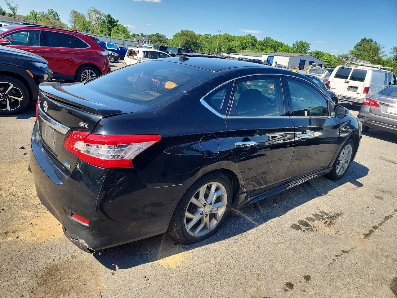 2014 Nissan Sentra Sr Black vin: 3N1AB7AP6EY330261