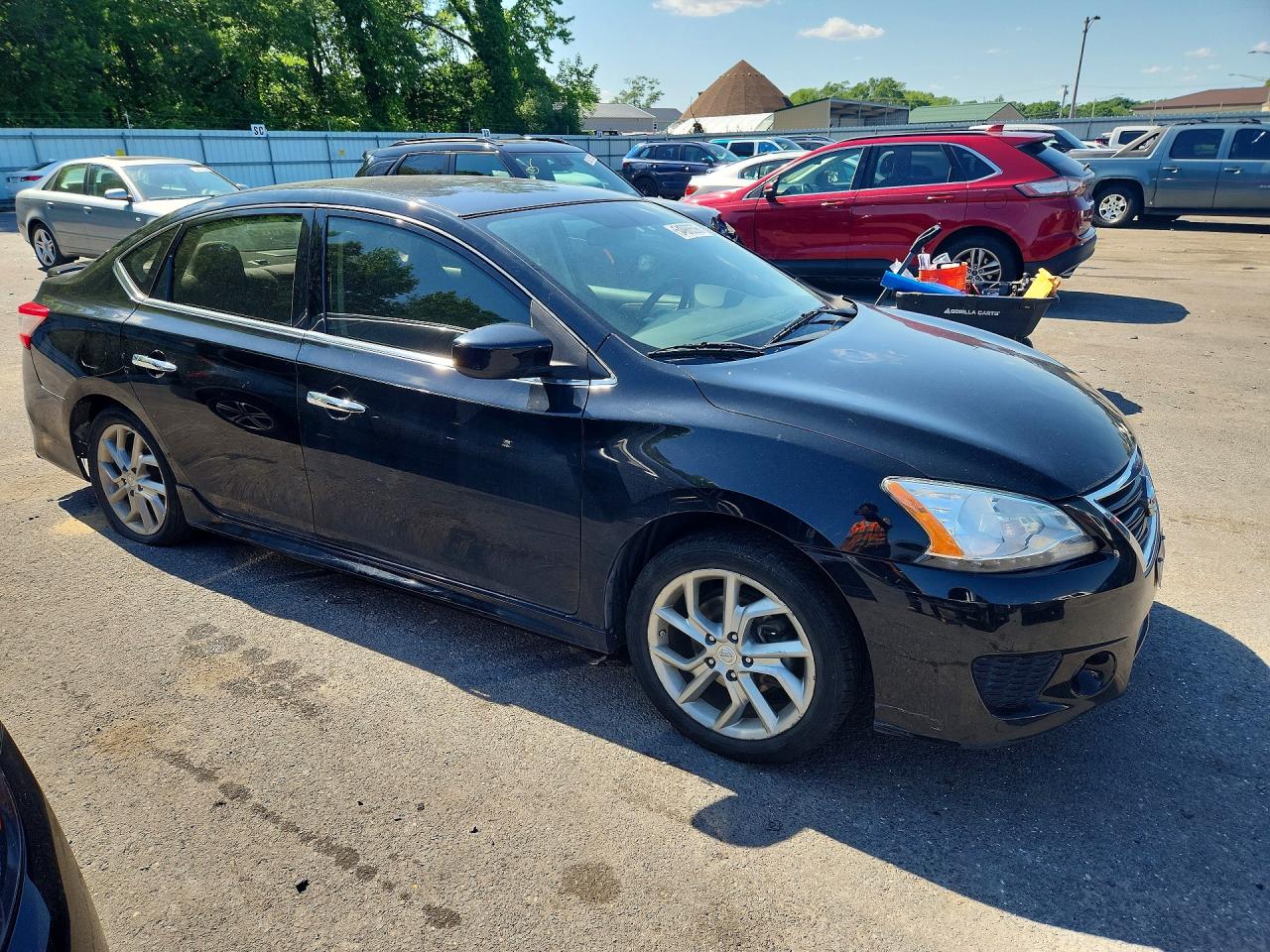 2014 Nissan Sentra Sr Black vin: 3N1AB7AP6EY330261