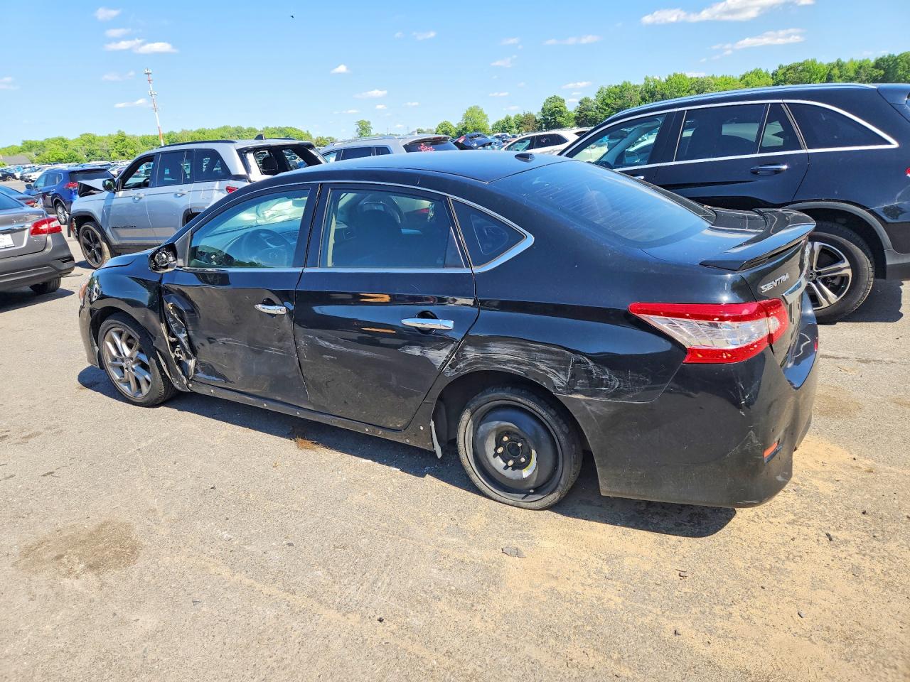 2014 Nissan Sentra Sr Black vin: 3N1AB7AP6EY330261
