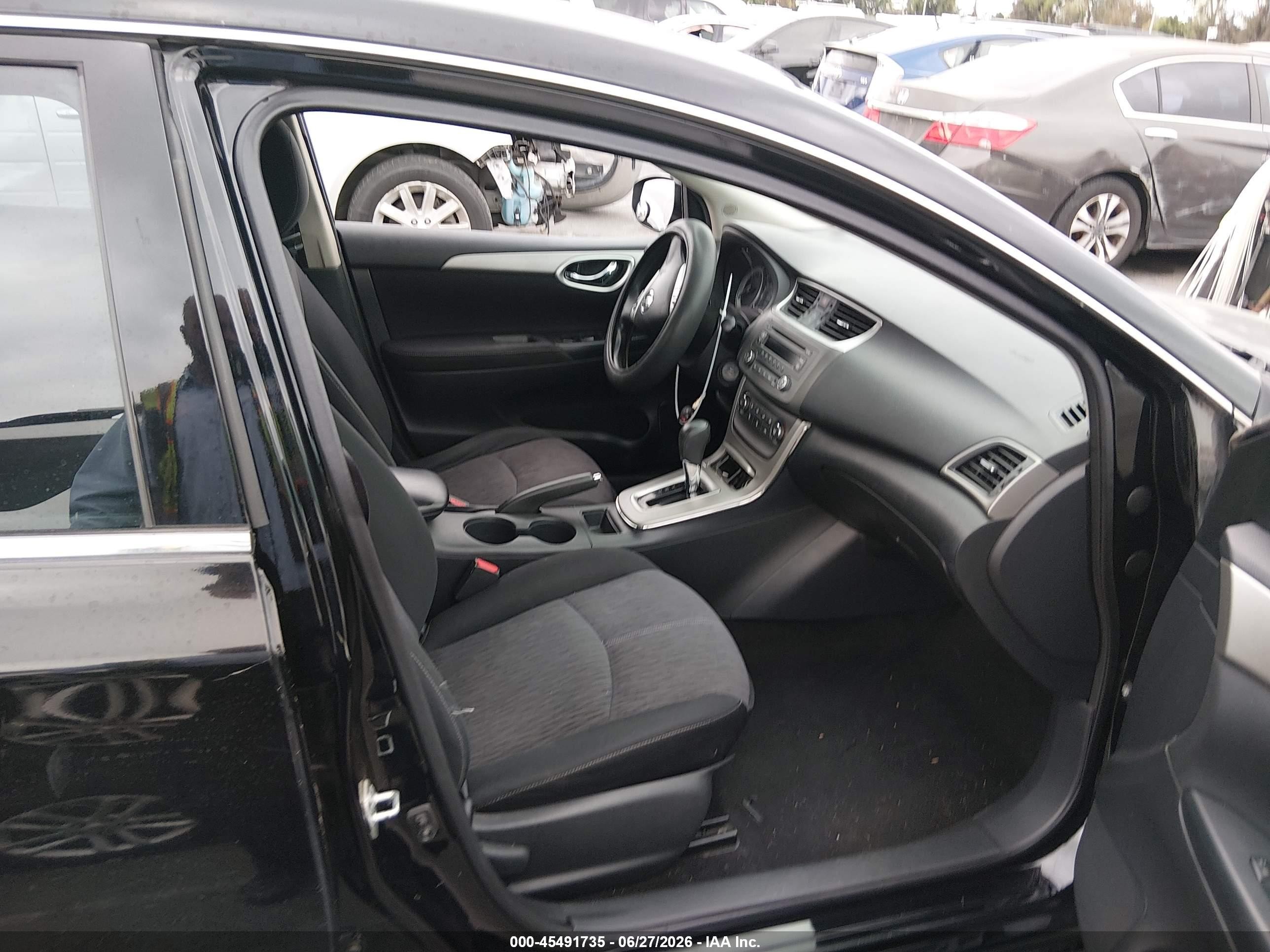 2014 Nissan Sentra Sv Black vin: 3N1AB7AP6EY331846