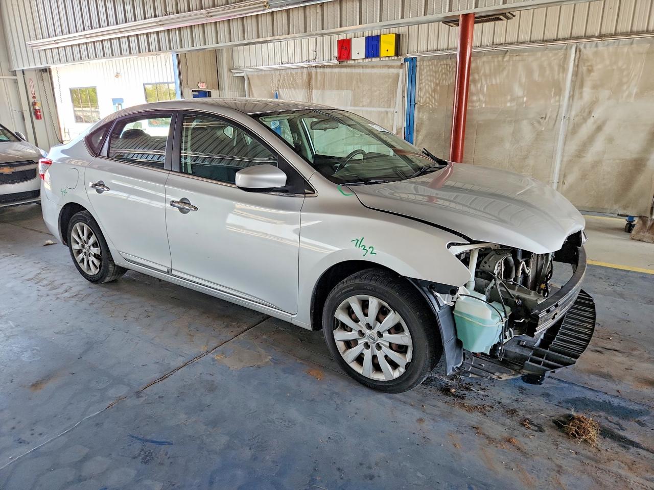 2014 Nissan Sentra Sv Silver vin: 3N1AB7AP6EY339624