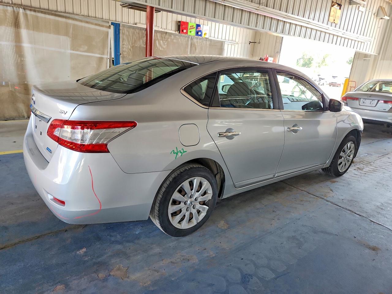 2014 Nissan Sentra Sv Silver vin: 3N1AB7AP6EY339624