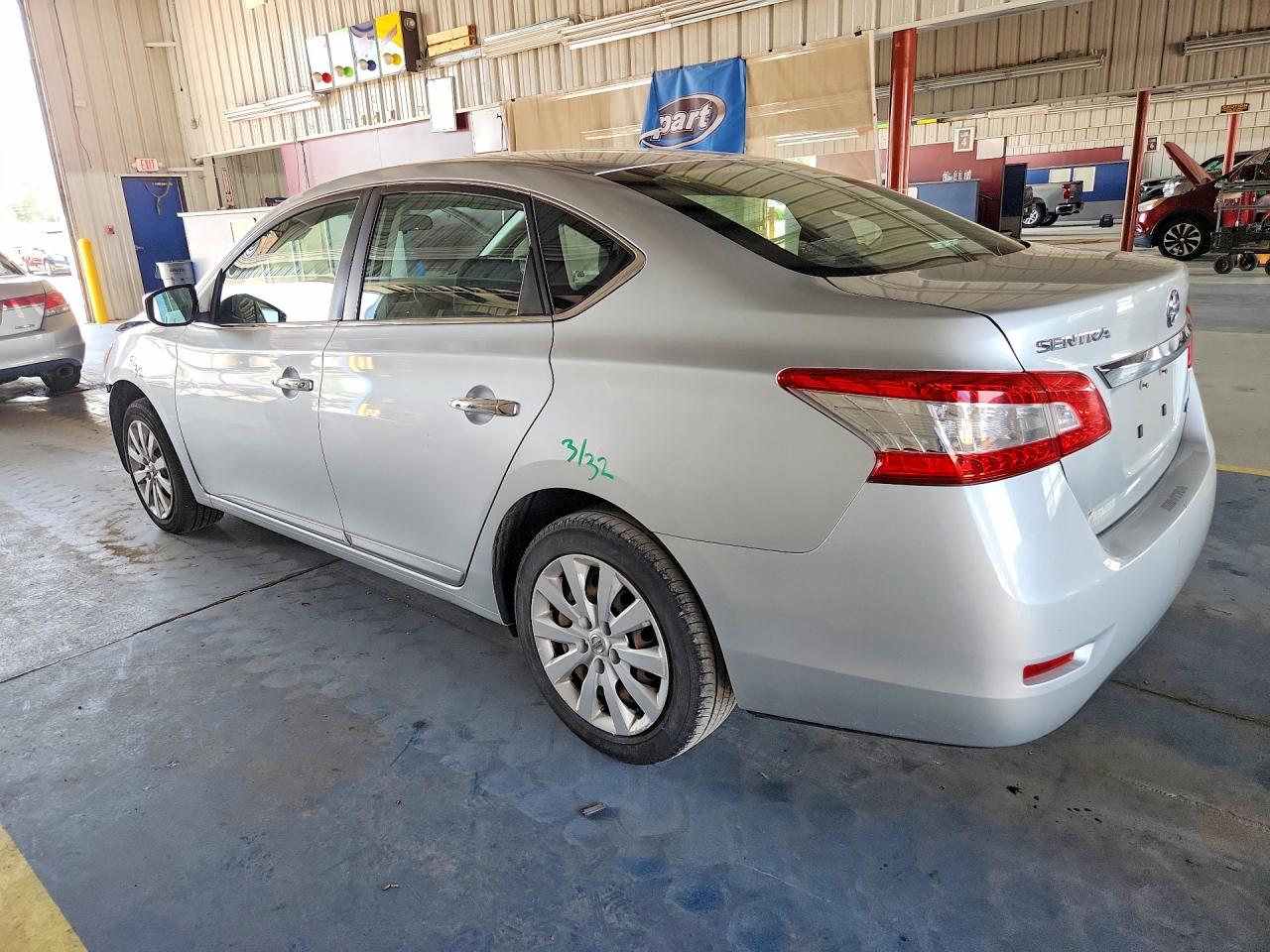 2014 Nissan Sentra Sv Silver vin: 3N1AB7AP6EY339624