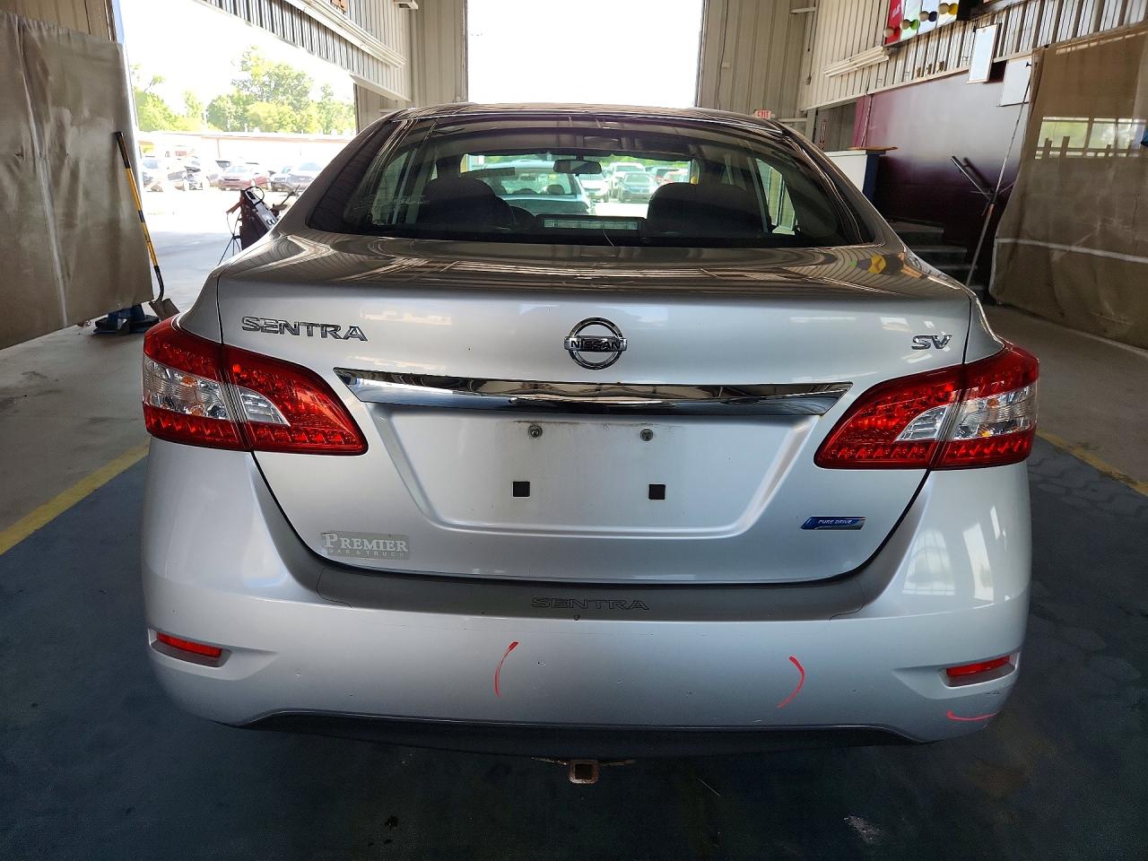 2014 Nissan Sentra Sv Silver vin: 3N1AB7AP6EY339624