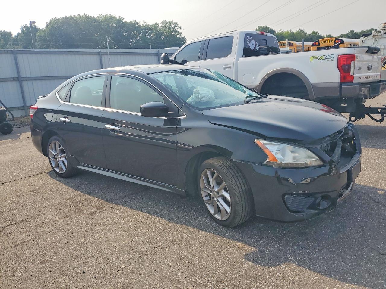 2014 Nissan Sentra Sr Black vin: 3N1AB7AP6EY340370