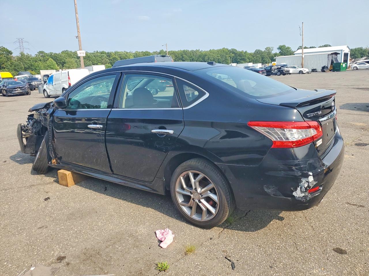 2014 Nissan Sentra Sr Black vin: 3N1AB7AP6EY340370