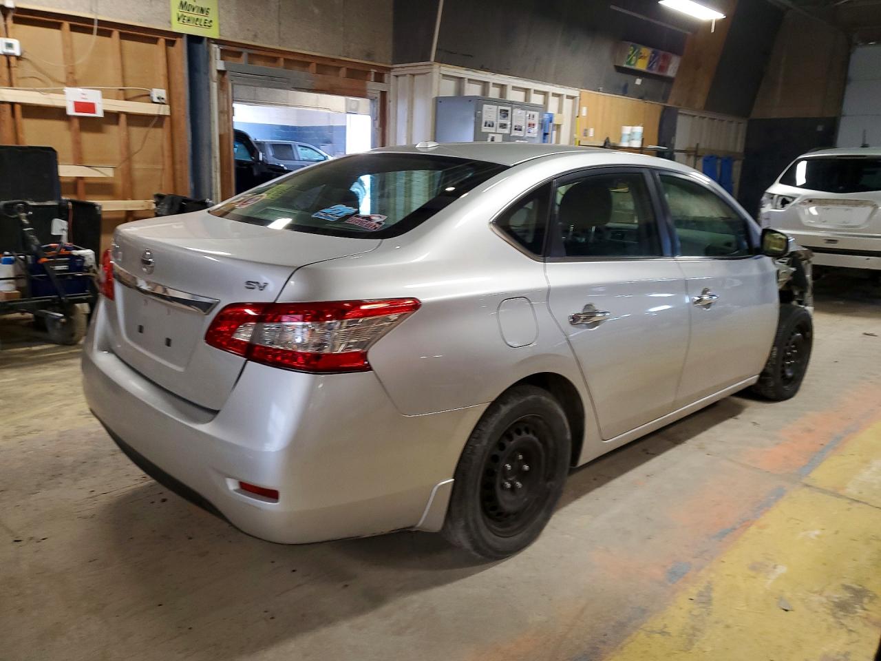 2015 Nissan Sentra Sv Silver vin: 3N1AB7AP6FL641610