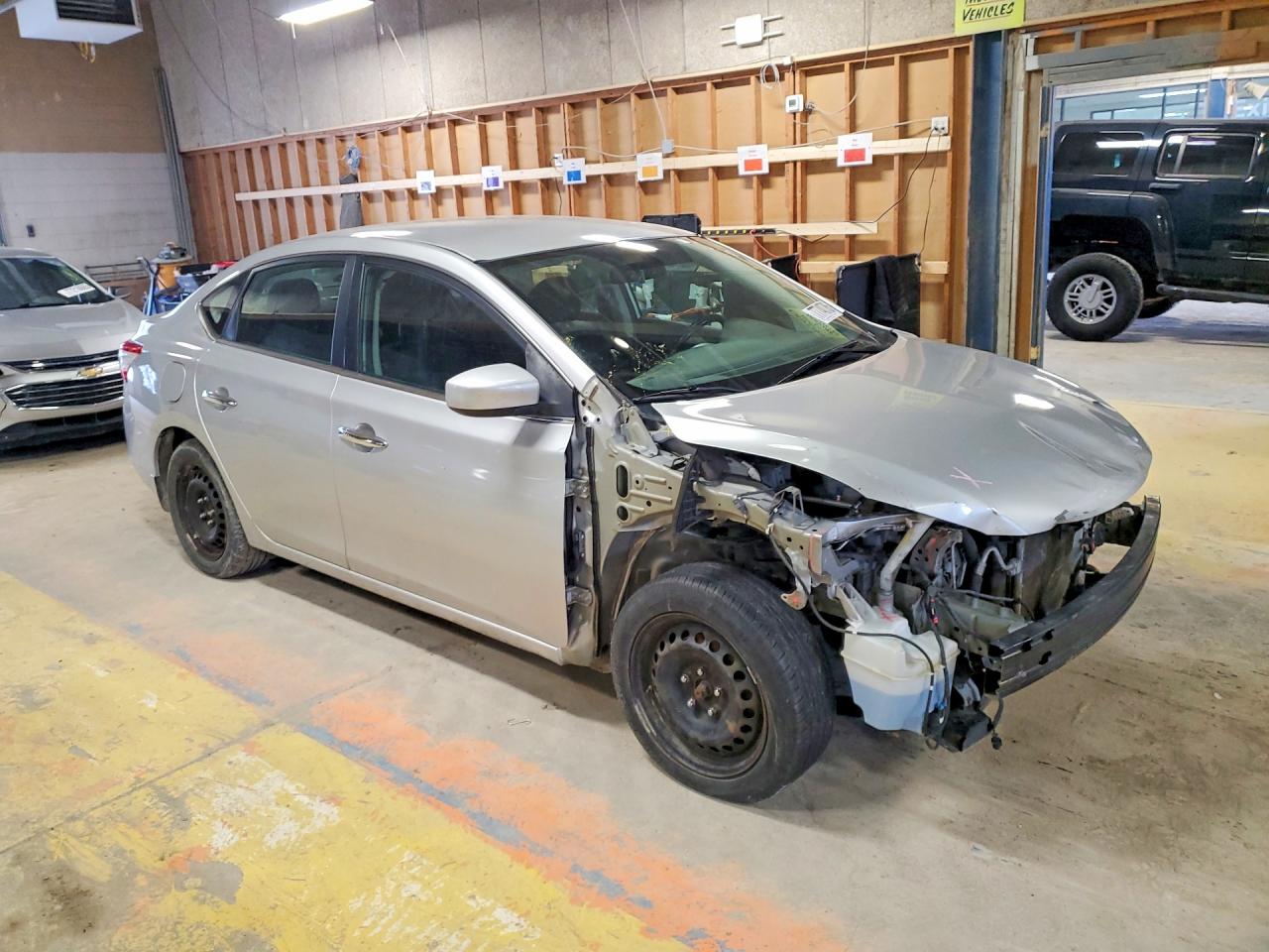 2015 Nissan Sentra Sv Silver vin: 3N1AB7AP6FL641610