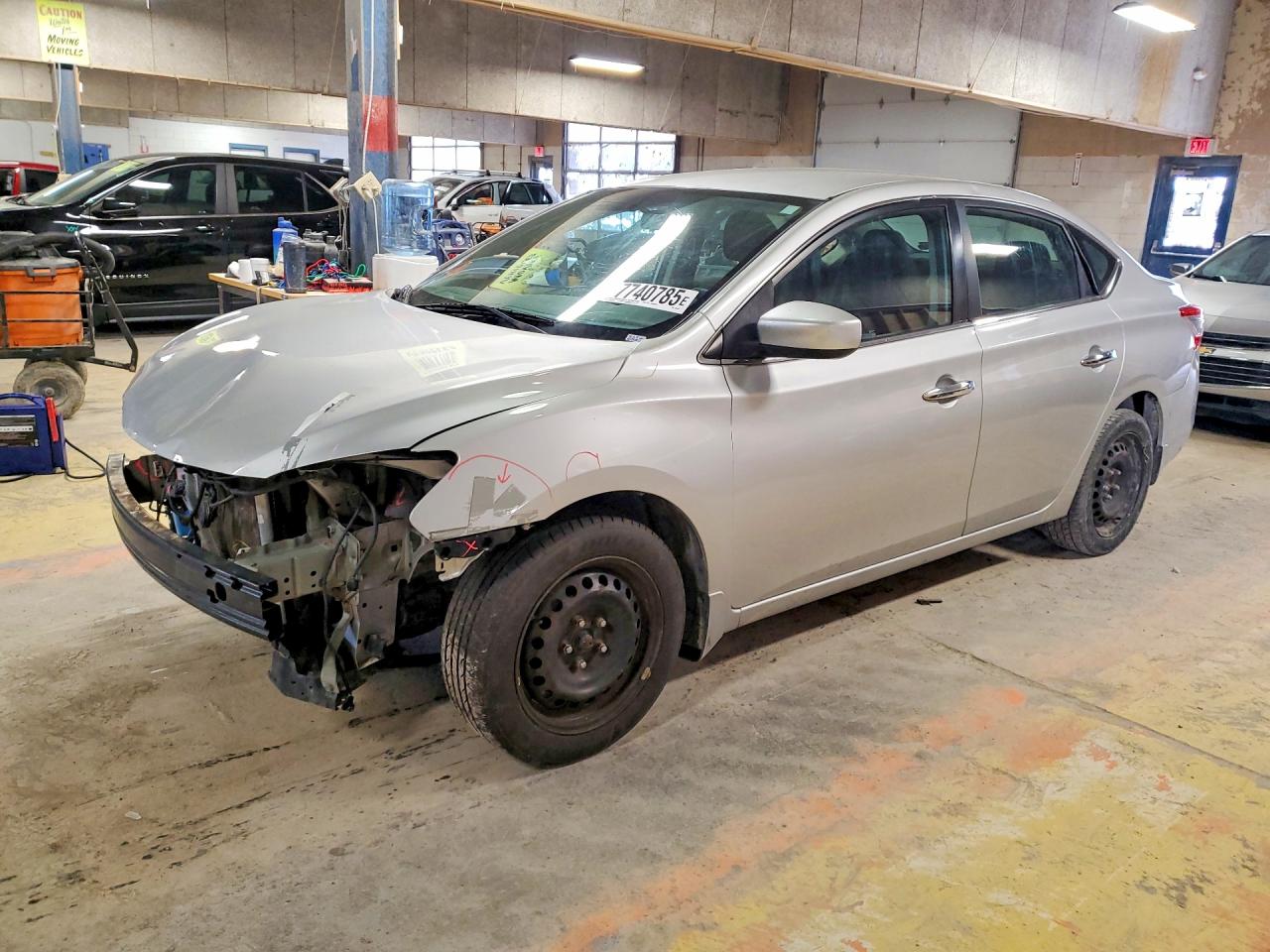 2015 Nissan Sentra Sv Silver vin: 3N1AB7AP6FL641610