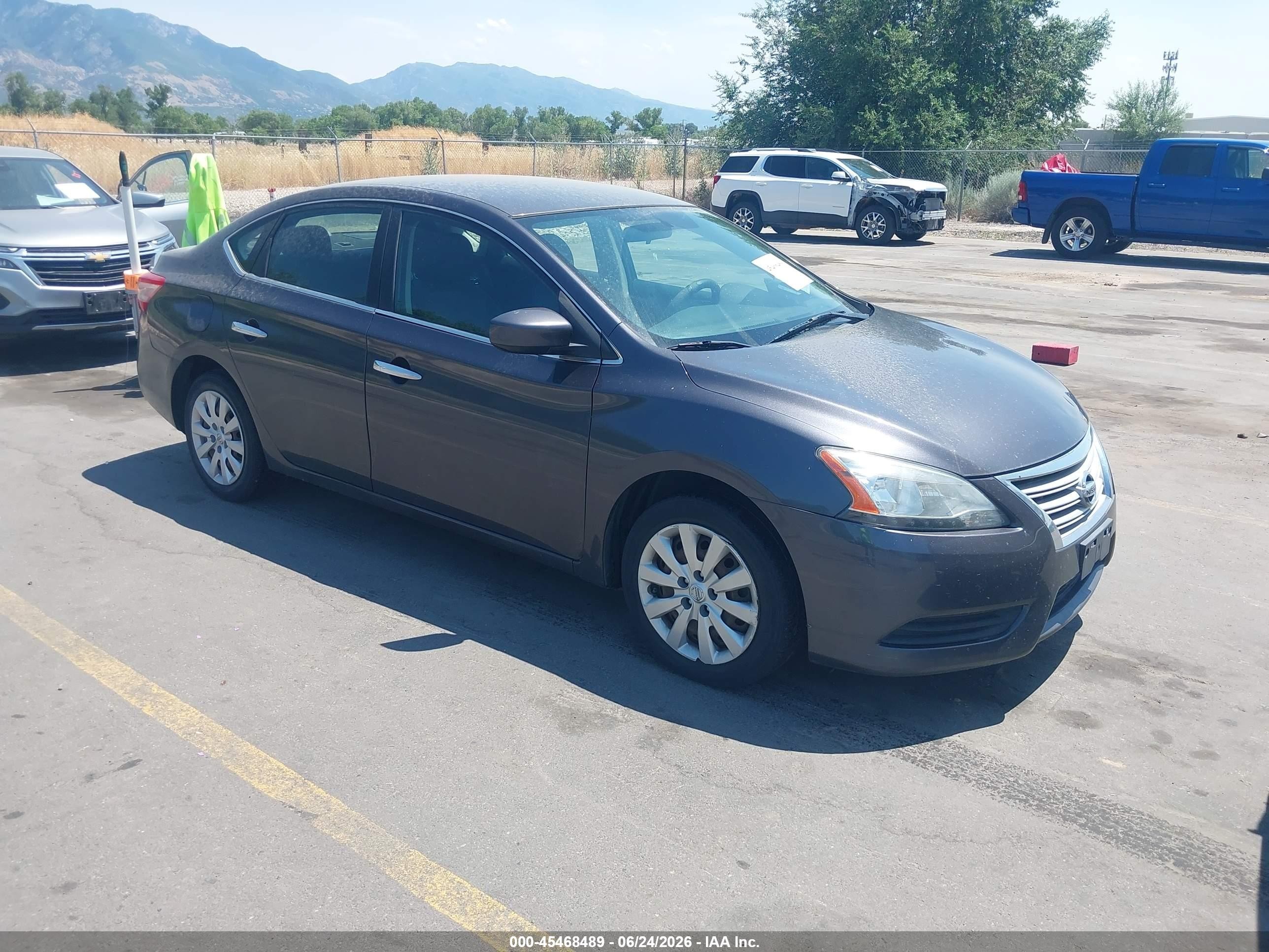2015 Nissan Sentra Fe+ S/s/sl/sr/sv Silver vin: 3N1AB7AP6FL643065