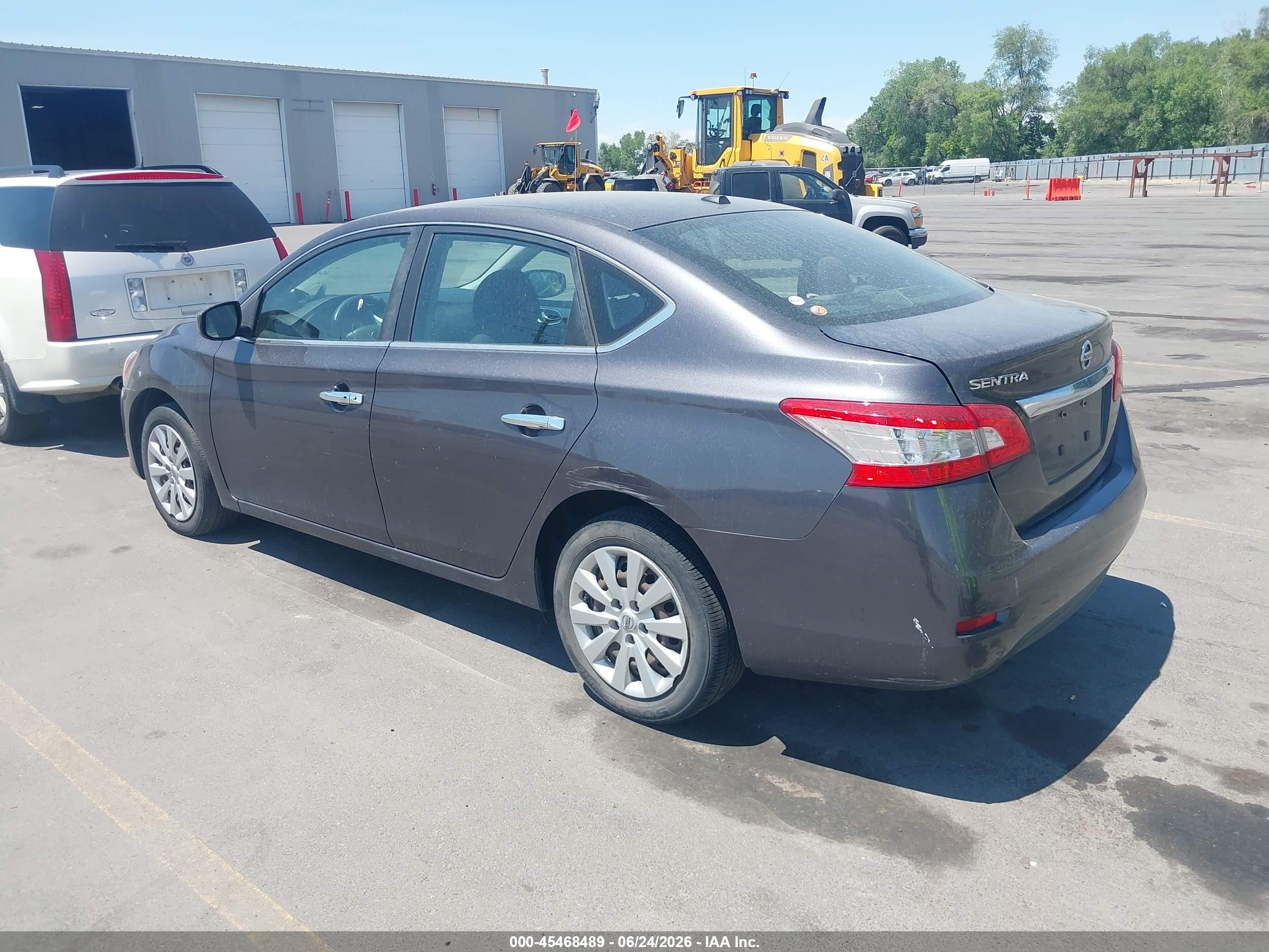 2015 Nissan Sentra Fe+ S/s/sl/sr/sv Silver vin: 3N1AB7AP6FL643065