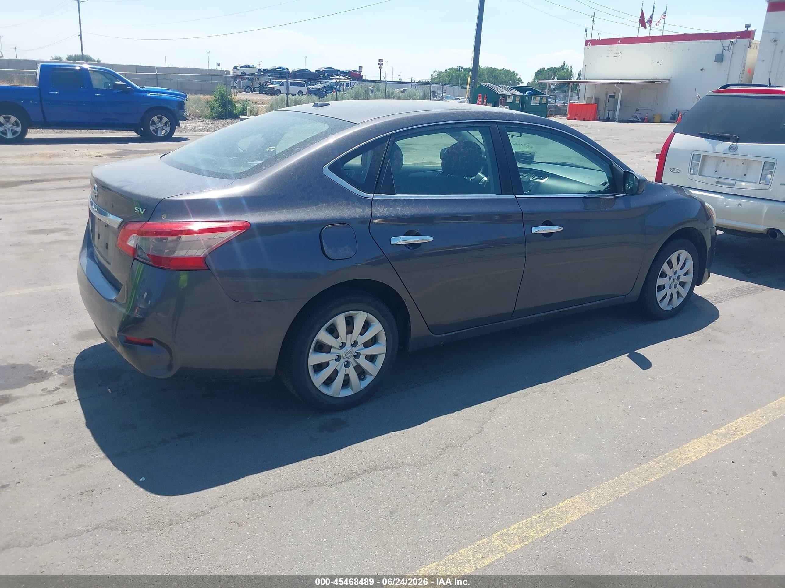 2015 Nissan Sentra Fe+ S/s/sl/sr/sv Silver vin: 3N1AB7AP6FL643065