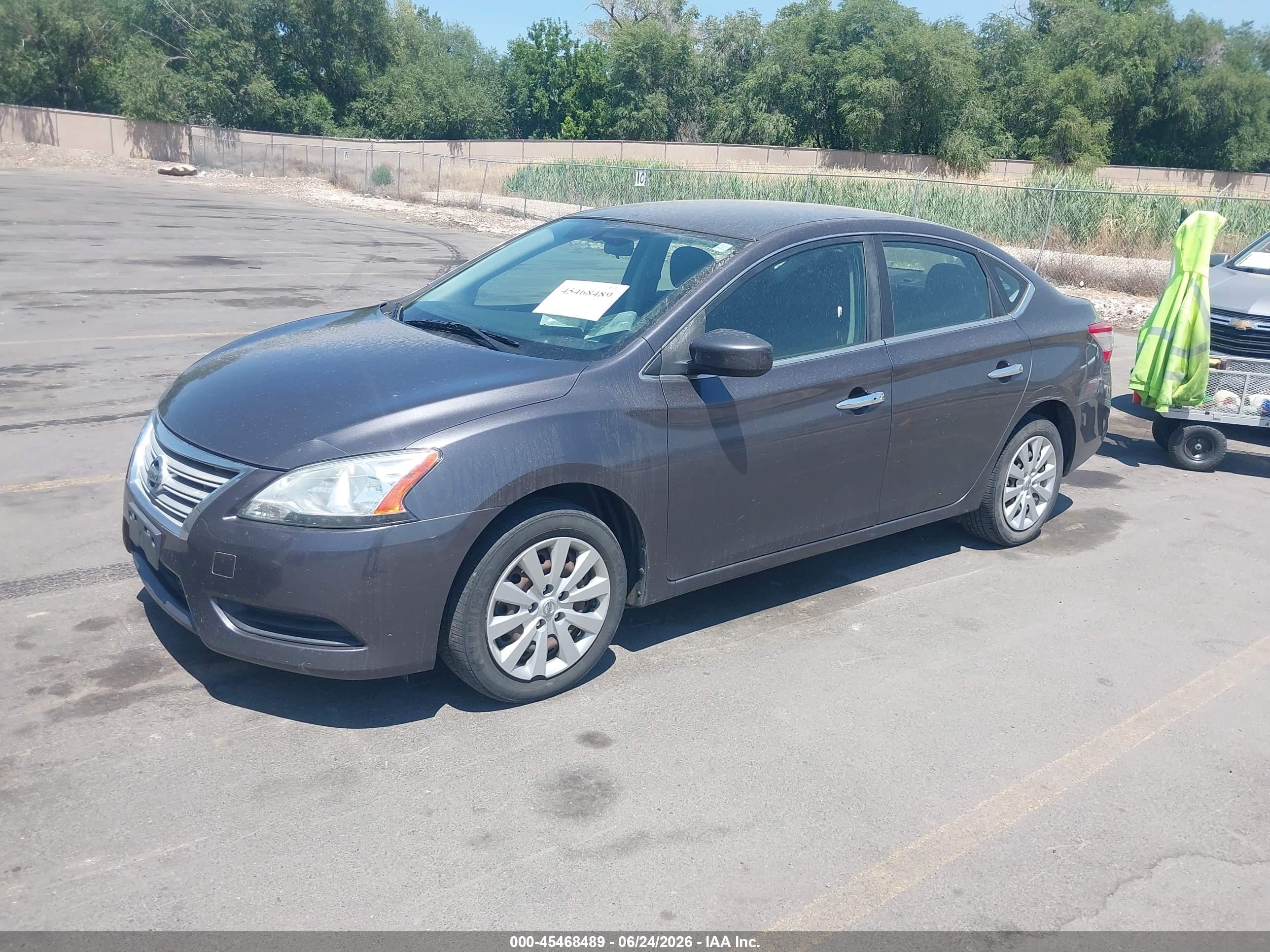 2015 Nissan Sentra Fe+ S/s/sl/sr/sv Silver vin: 3N1AB7AP6FL643065