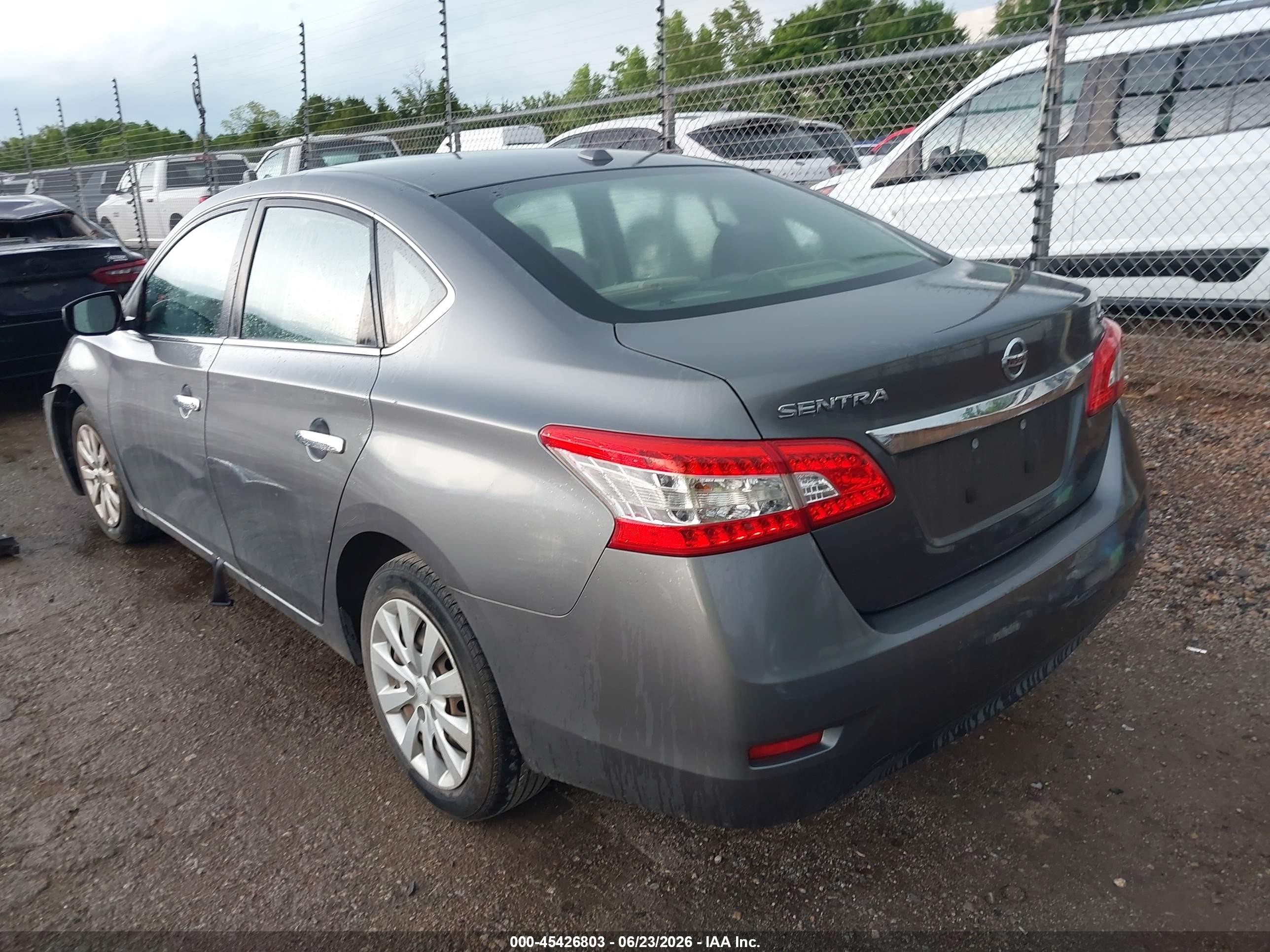 2015 Nissan Sentra Fe+ S/s/sl/sr/sv Gray vin: 3N1AB7AP6FL646788