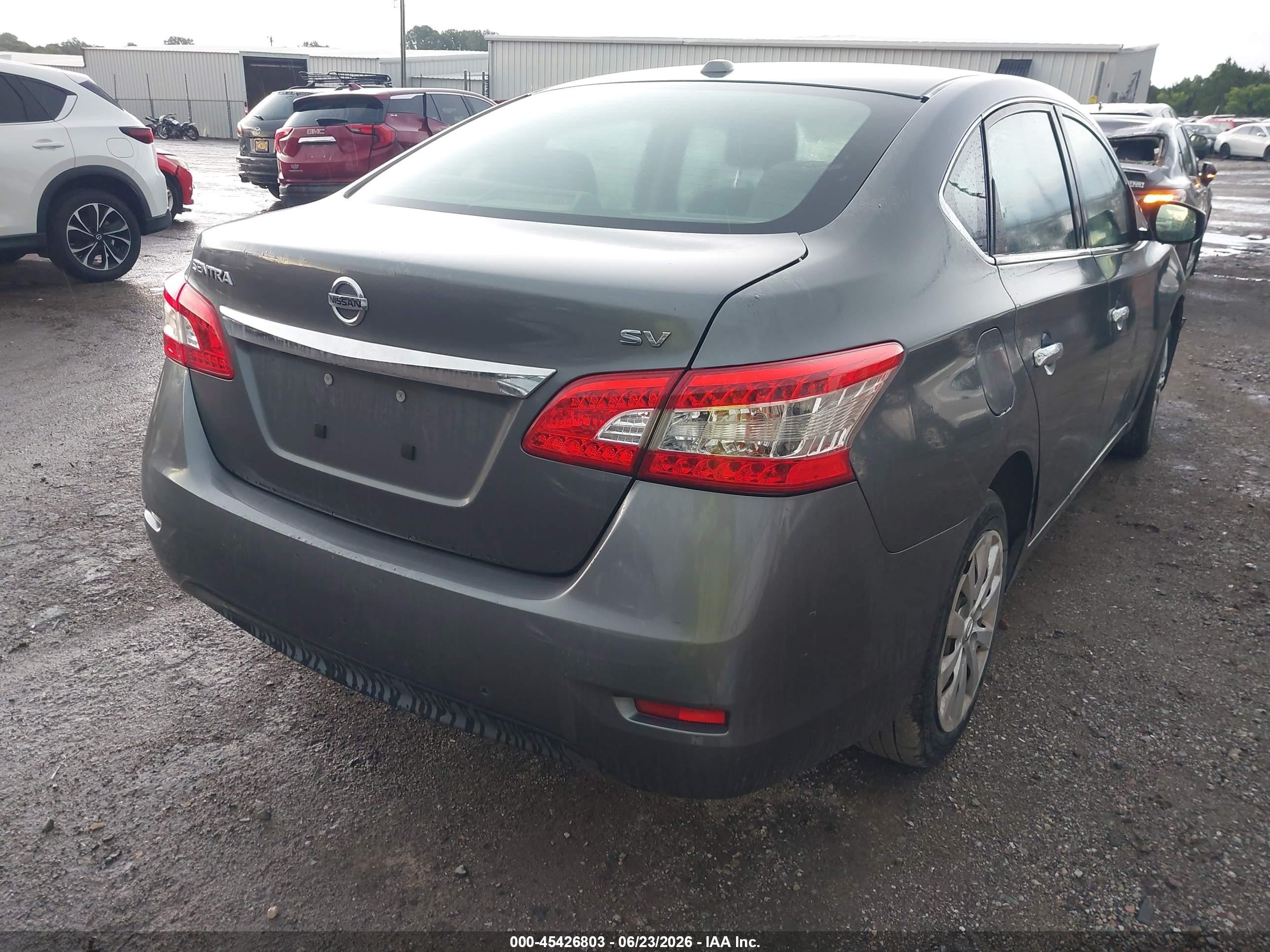 2015 Nissan Sentra Fe+ S/s/sl/sr/sv Gray vin: 3N1AB7AP6FL646788