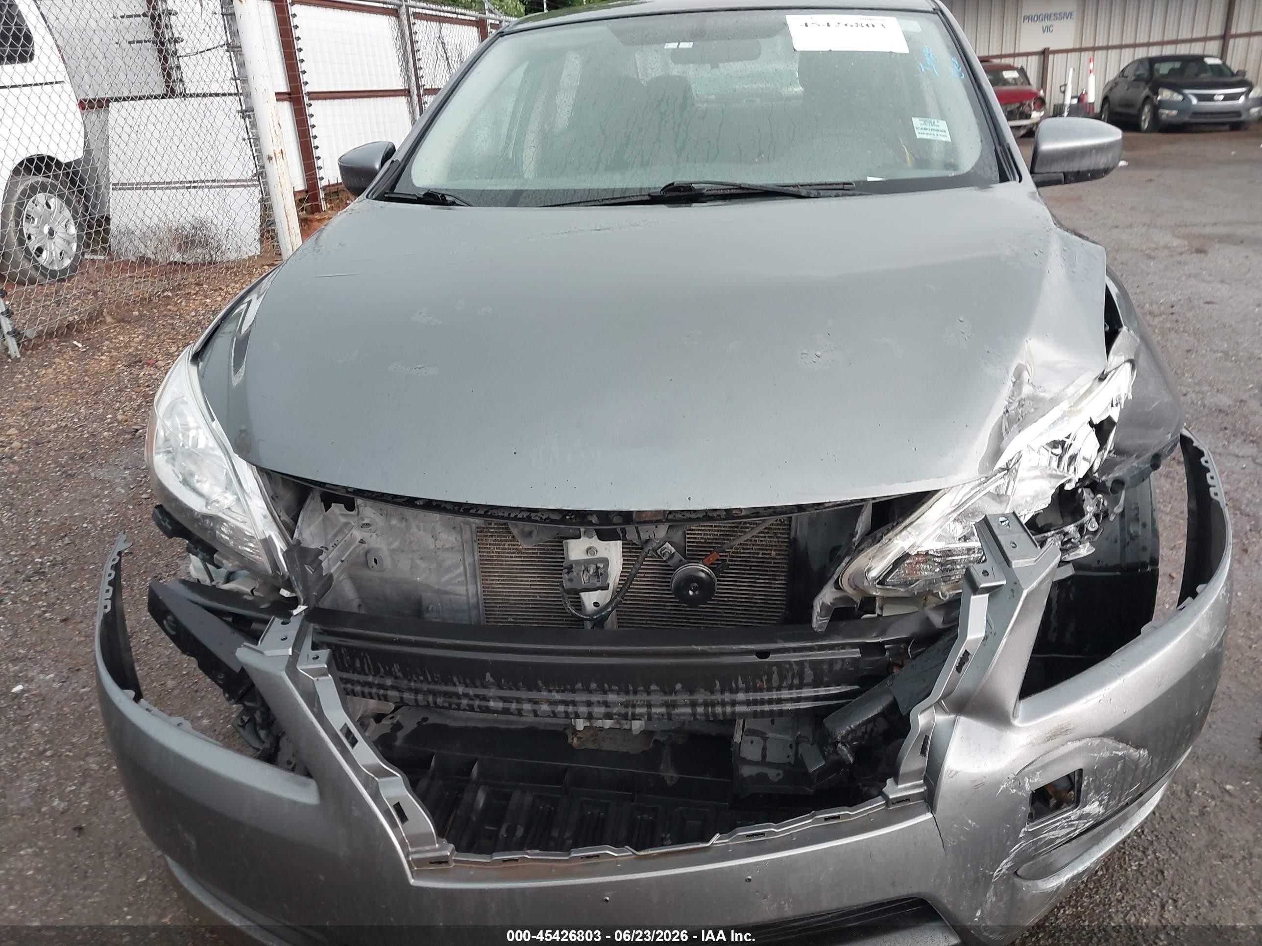 2015 Nissan Sentra Fe+ S/s/sl/sr/sv Gray vin: 3N1AB7AP6FL646788