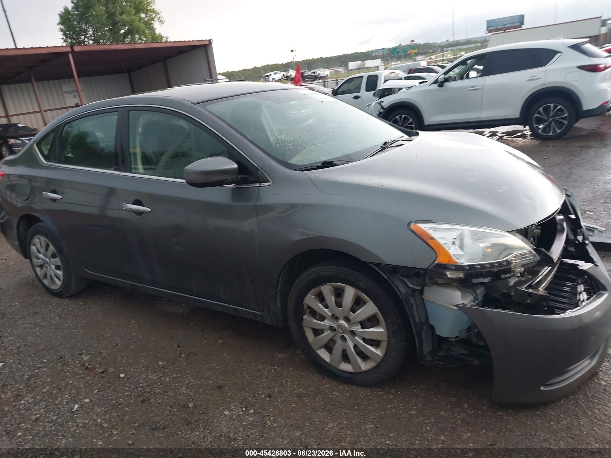 2015 Nissan Sentra Fe+ S/s/sl/sr/sv Gray vin: 3N1AB7AP6FL646788