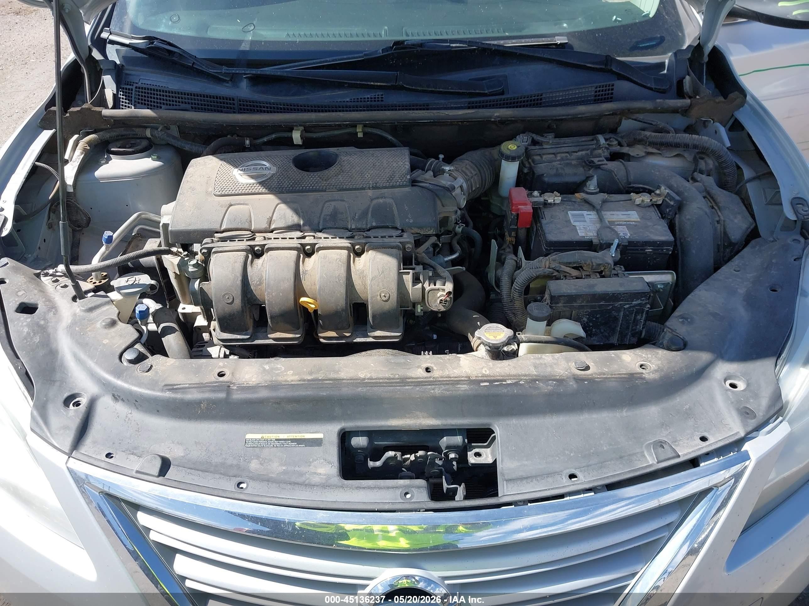 2015 Nissan Sentra Fe+ S/s/sl/sr/sv Silver vin: 3N1AB7AP6FL652476