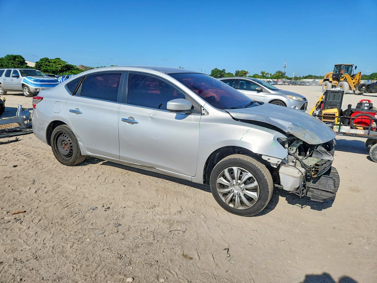2015 Nissan Sentra Sv Silver vin: 3N1AB7AP6FL652770