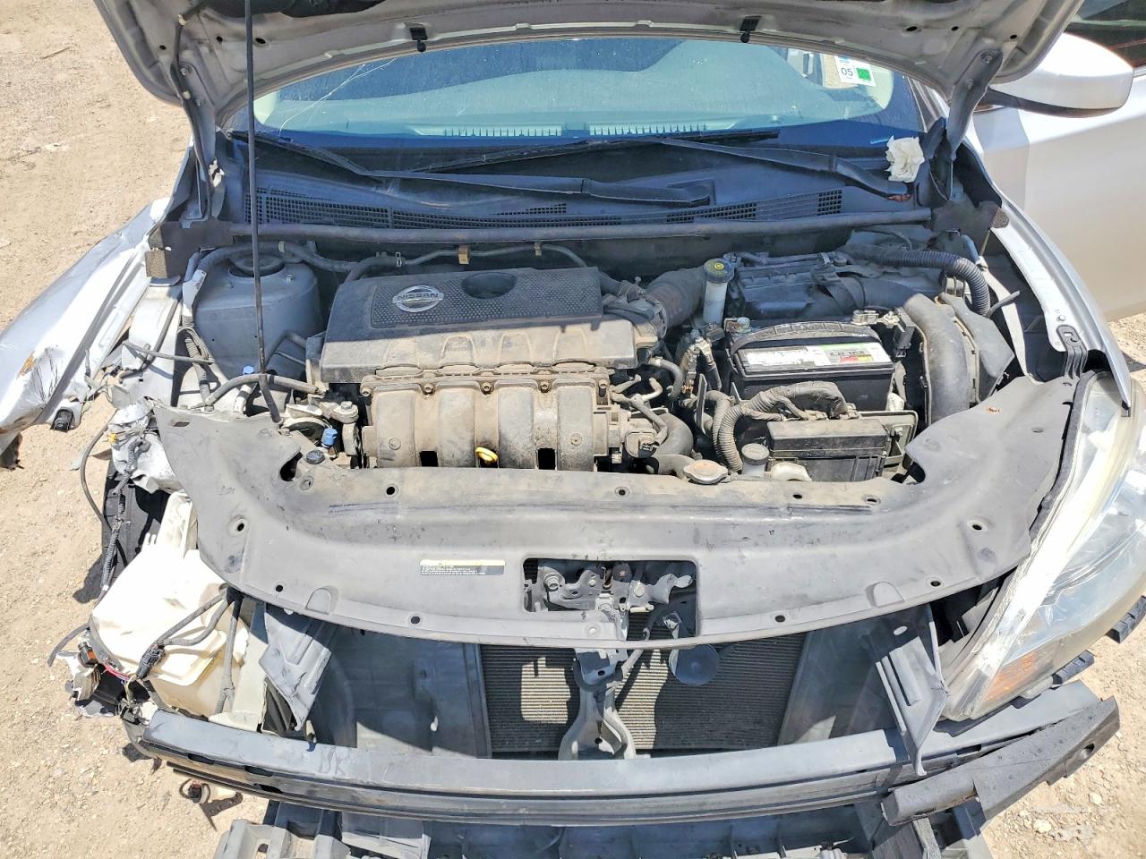 2015 Nissan Sentra Sv Серебряный vin: 3N1AB7AP6FL656642