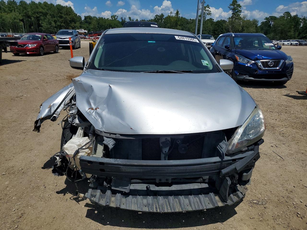 2015 Nissan Sentra Sv Серебряный vin: 3N1AB7AP6FL656642