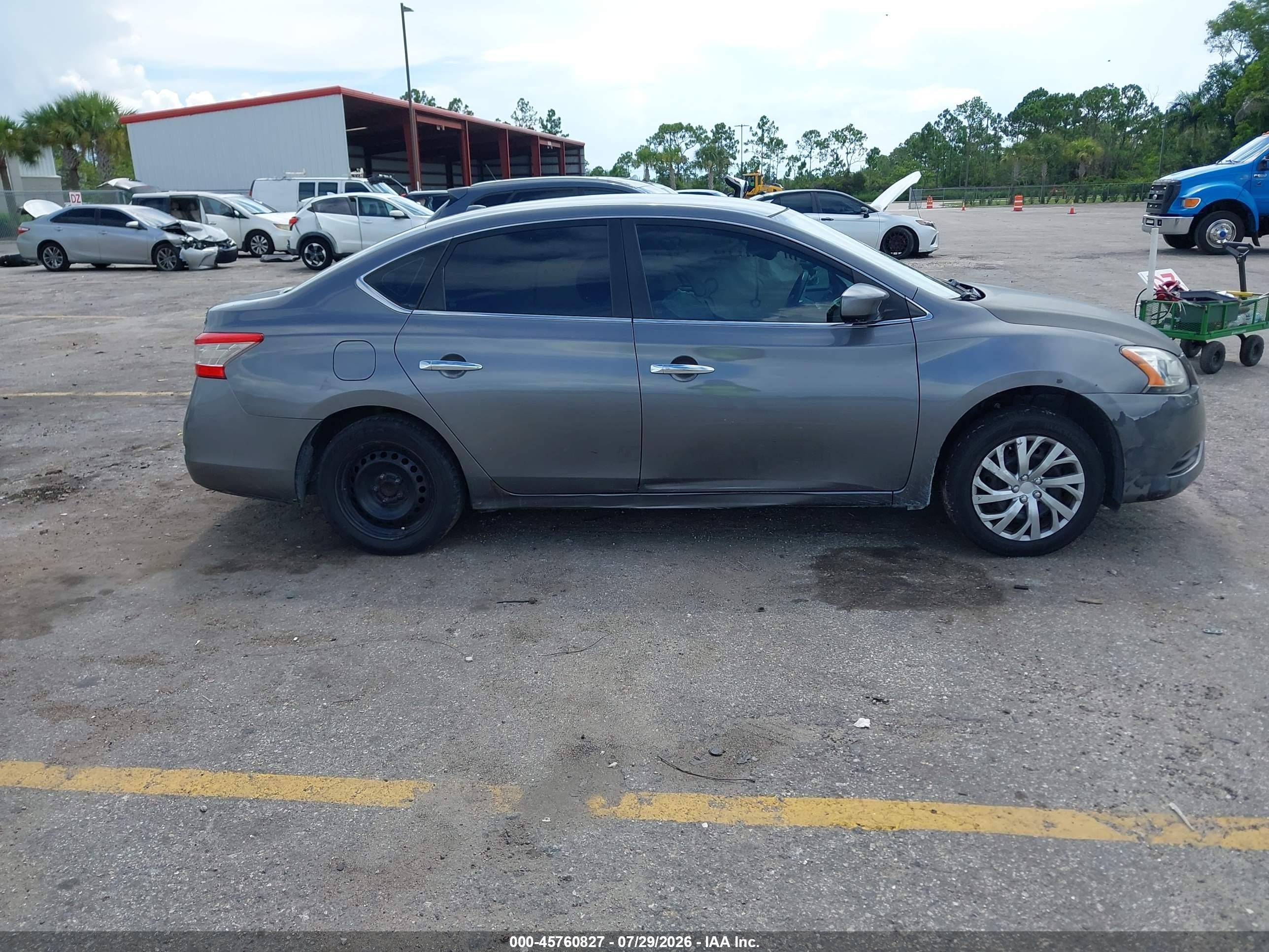 2015 Nissan Sentra Fe+ S/s/sl/sr/sv Gray vin: 3N1AB7AP6FL661615