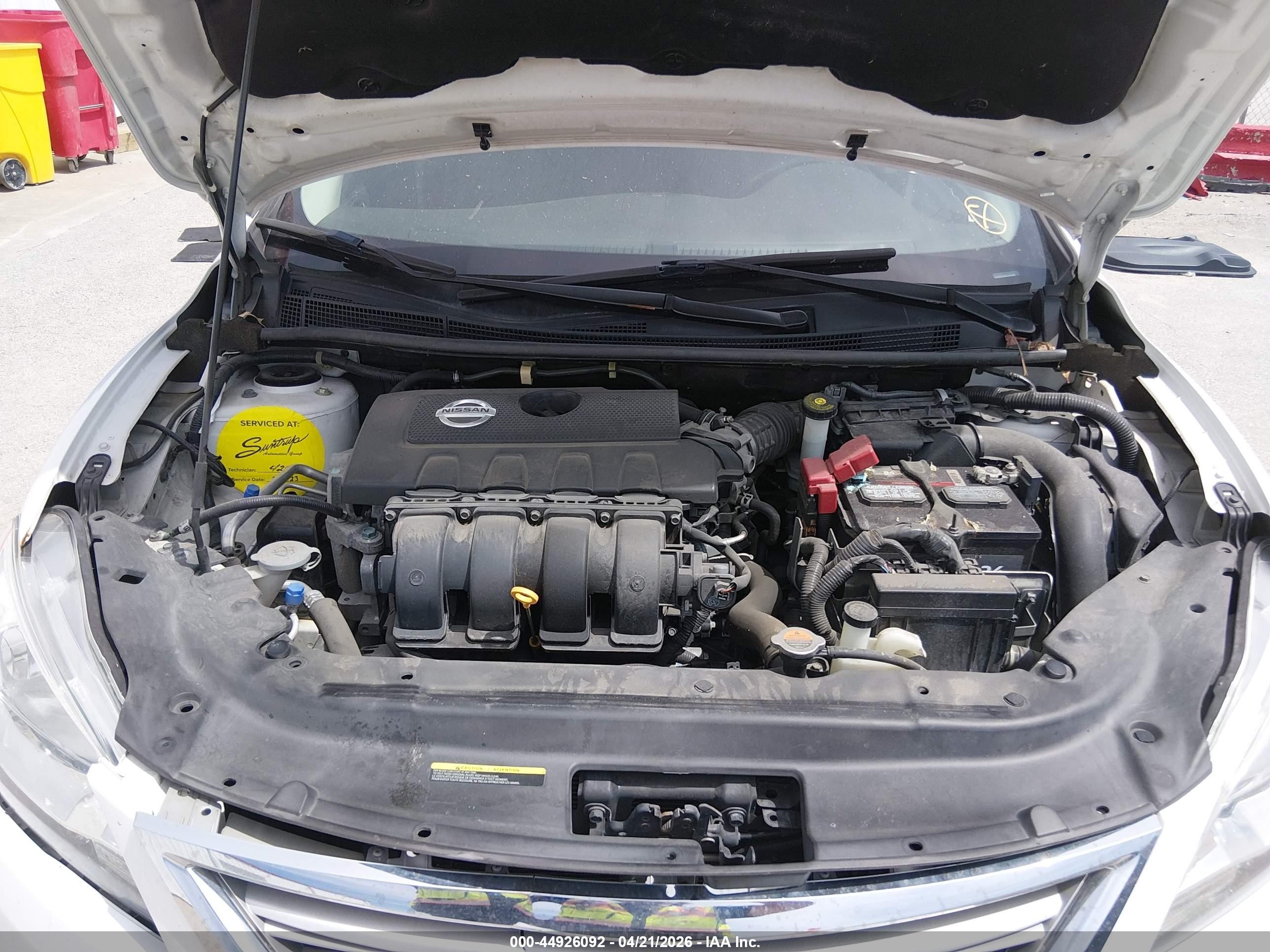 2015 Nissan Sentra Sv White vin: 3N1AB7AP6FL661856