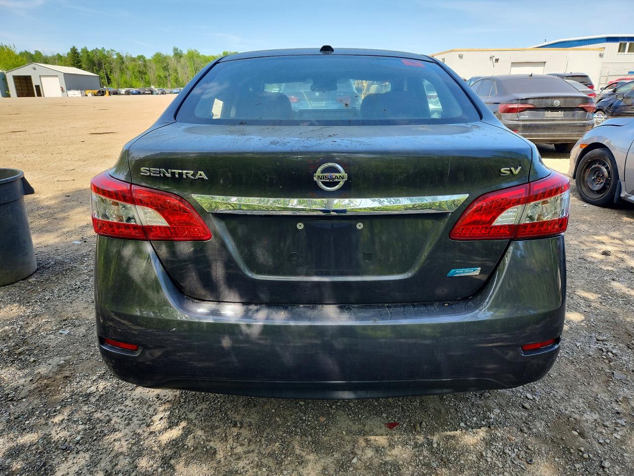 2015 Nissan Sentra S Gray vin: 3N1AB7AP6FL662876